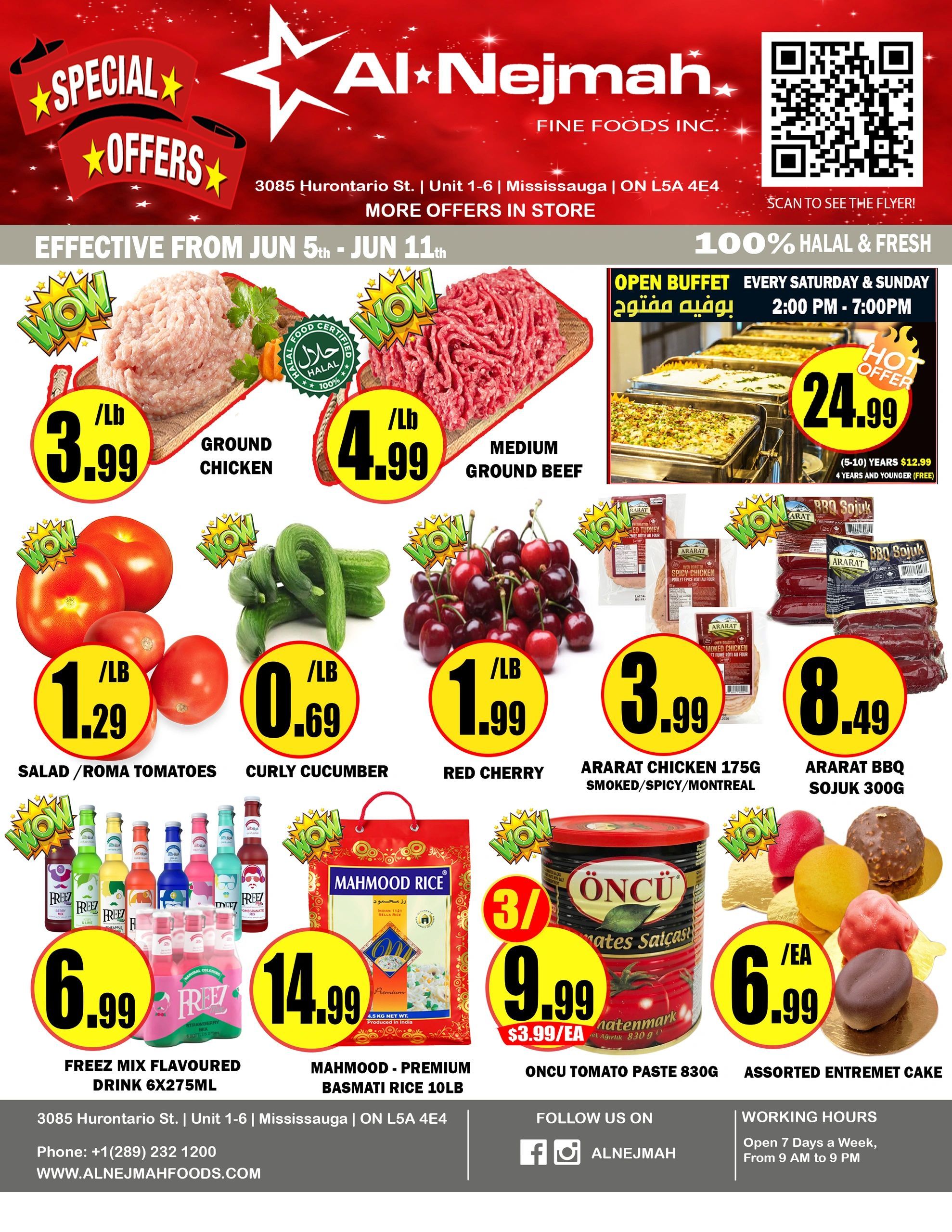 Alnejmah Fine Foods Inc. Flyer June 5 to 11