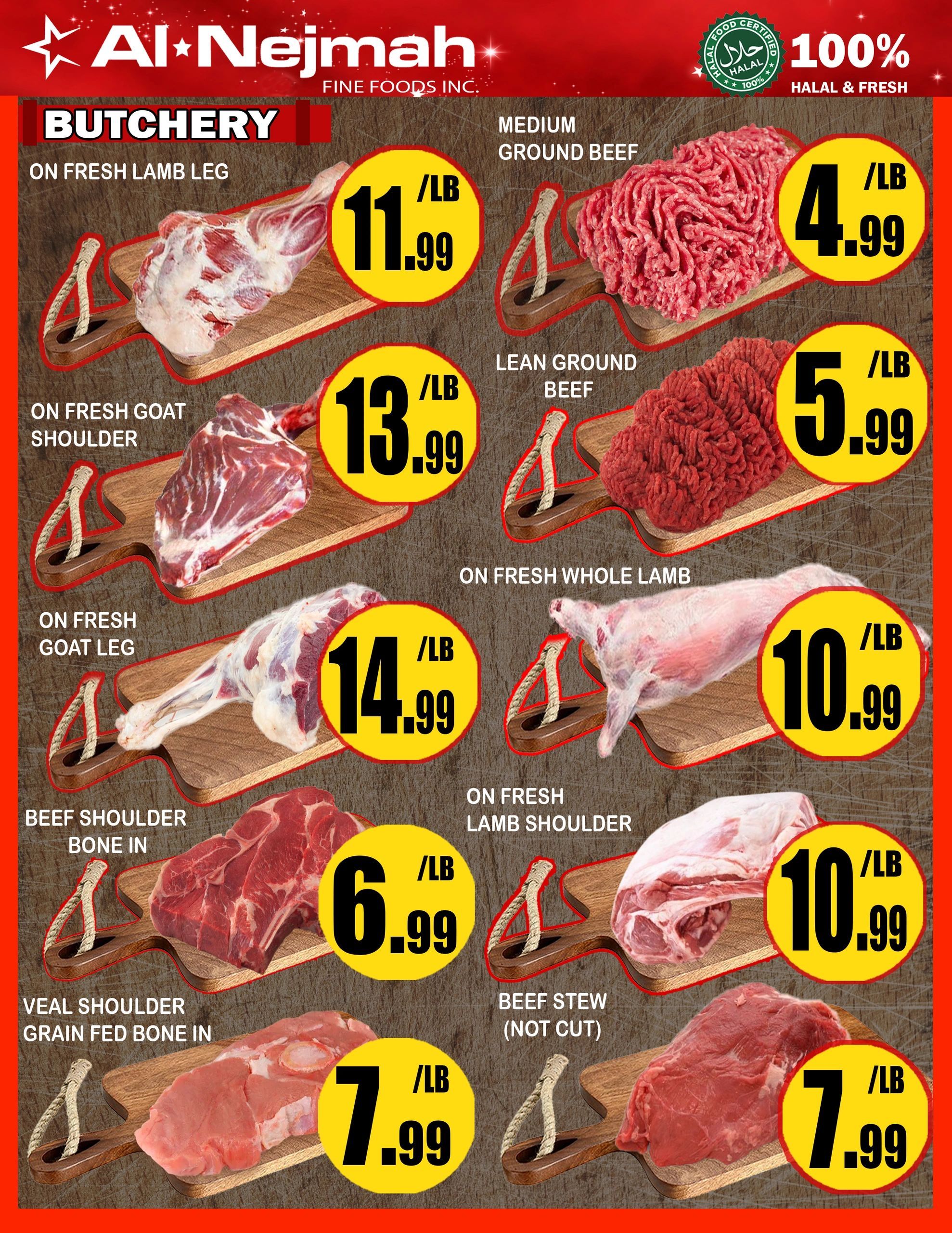 Alnejmah Fine Foods Inc. Flyer June 5 to 11