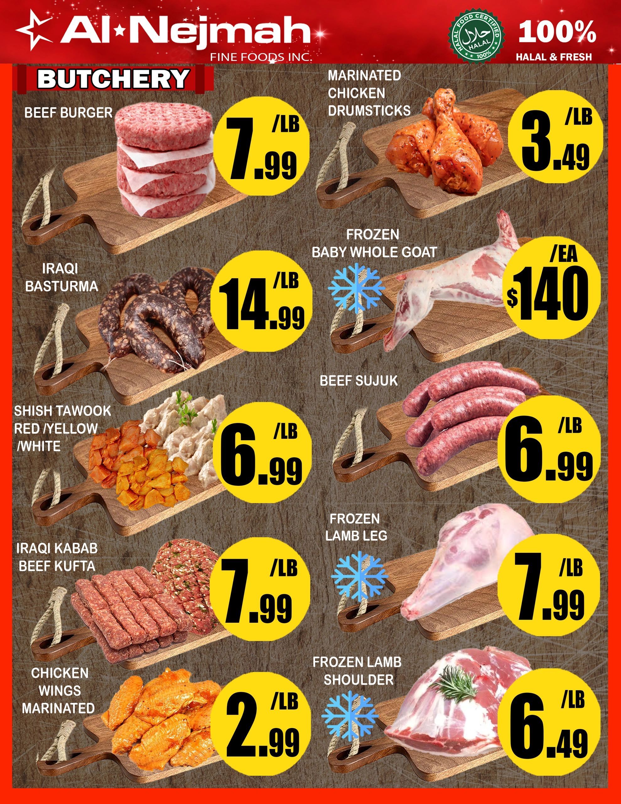 Alnejmah Fine Foods Inc. Flyer June 5 to 11
