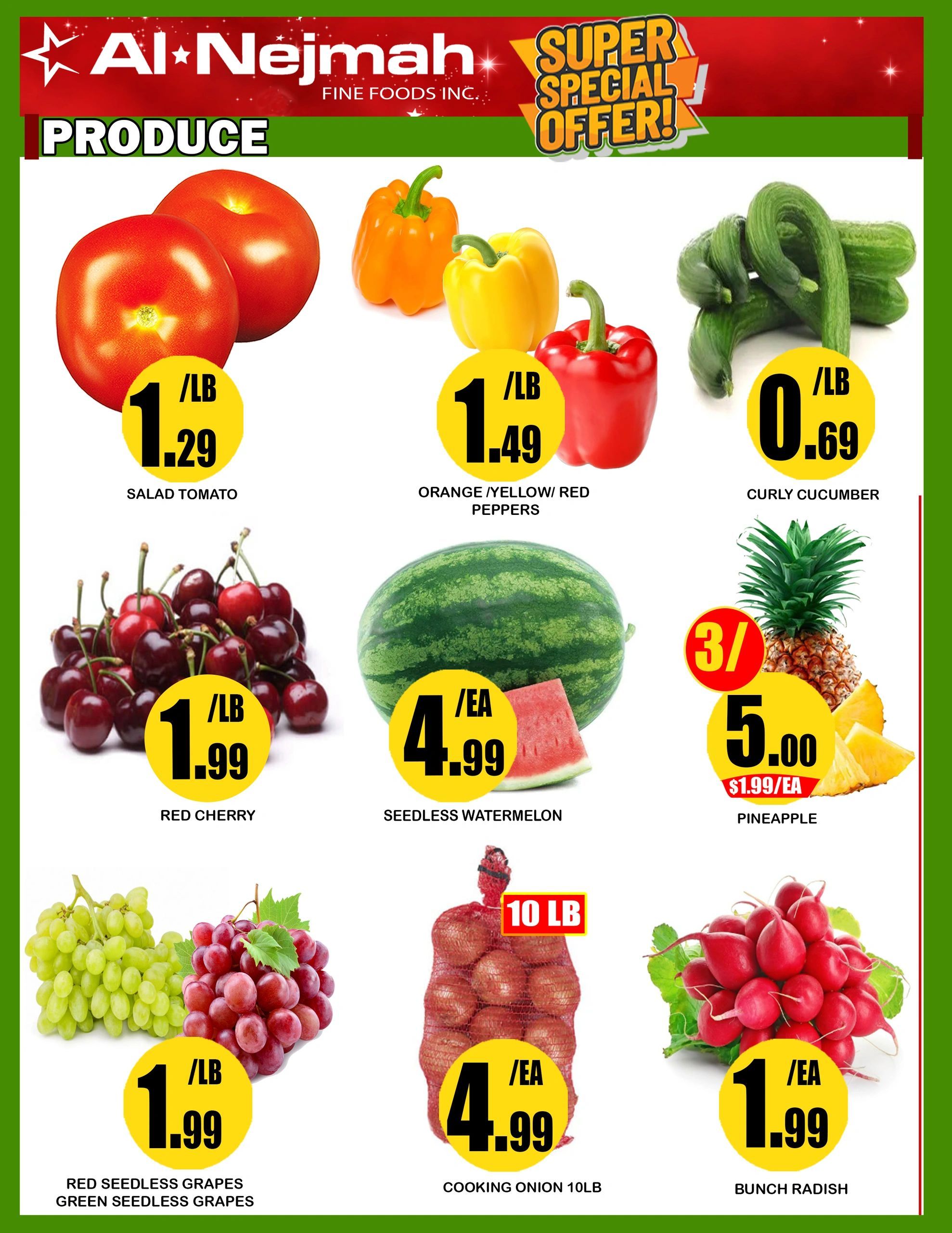 Alnejmah Fine Foods Inc. Flyer June 5 to 11