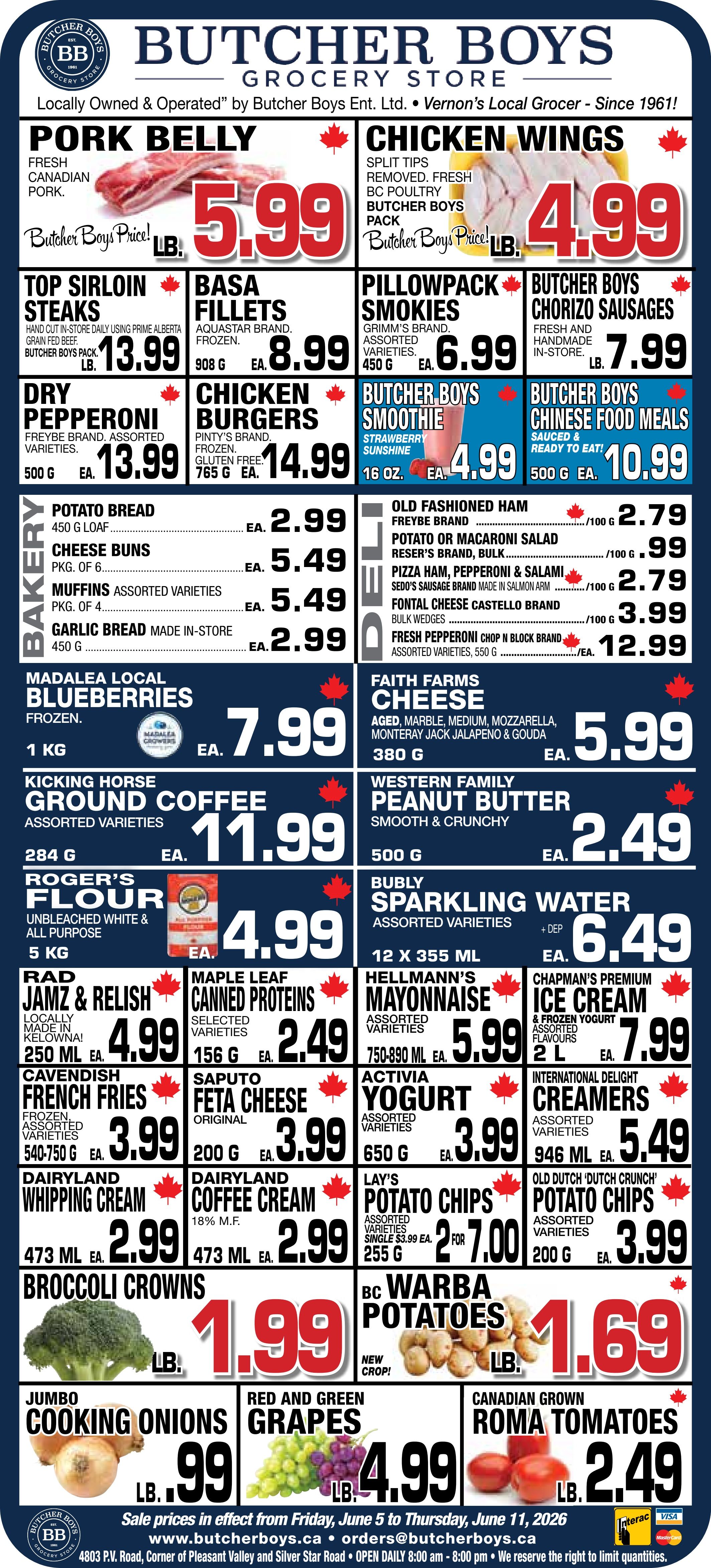 Butcher Boys Grocery Store Flyer June 5 to 11