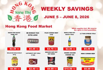 Hong Kong Food Market Flyer June 5 to 8