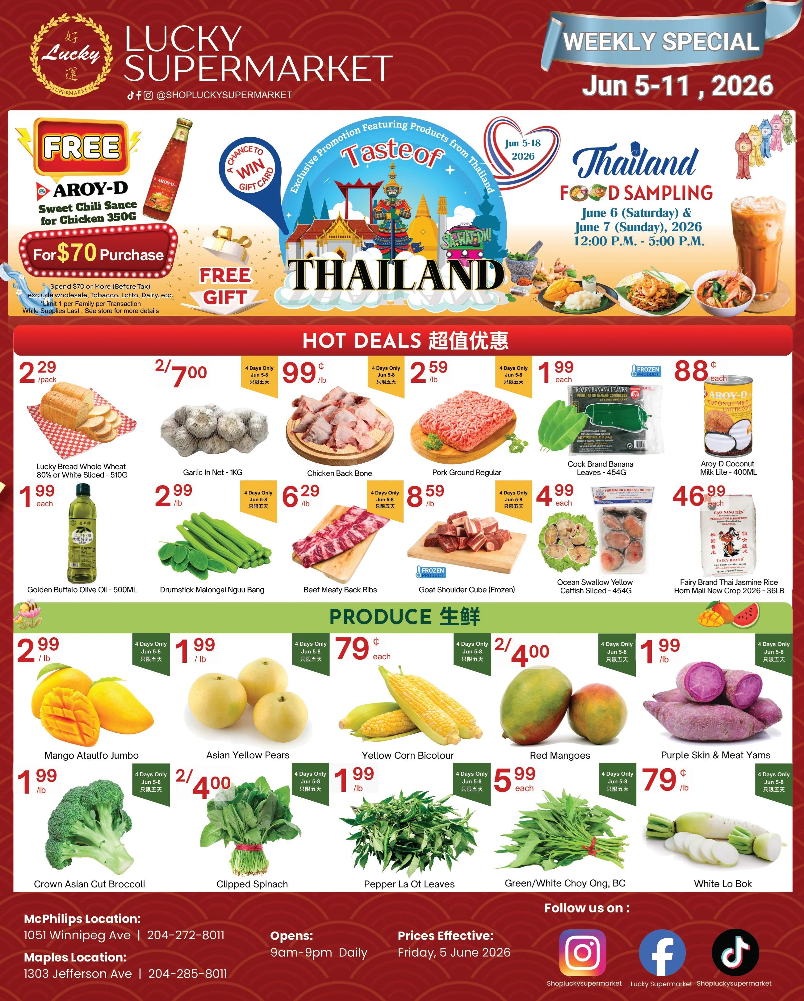 Lucky Supermarket (Winnipeg) Flyer June 5 to 11