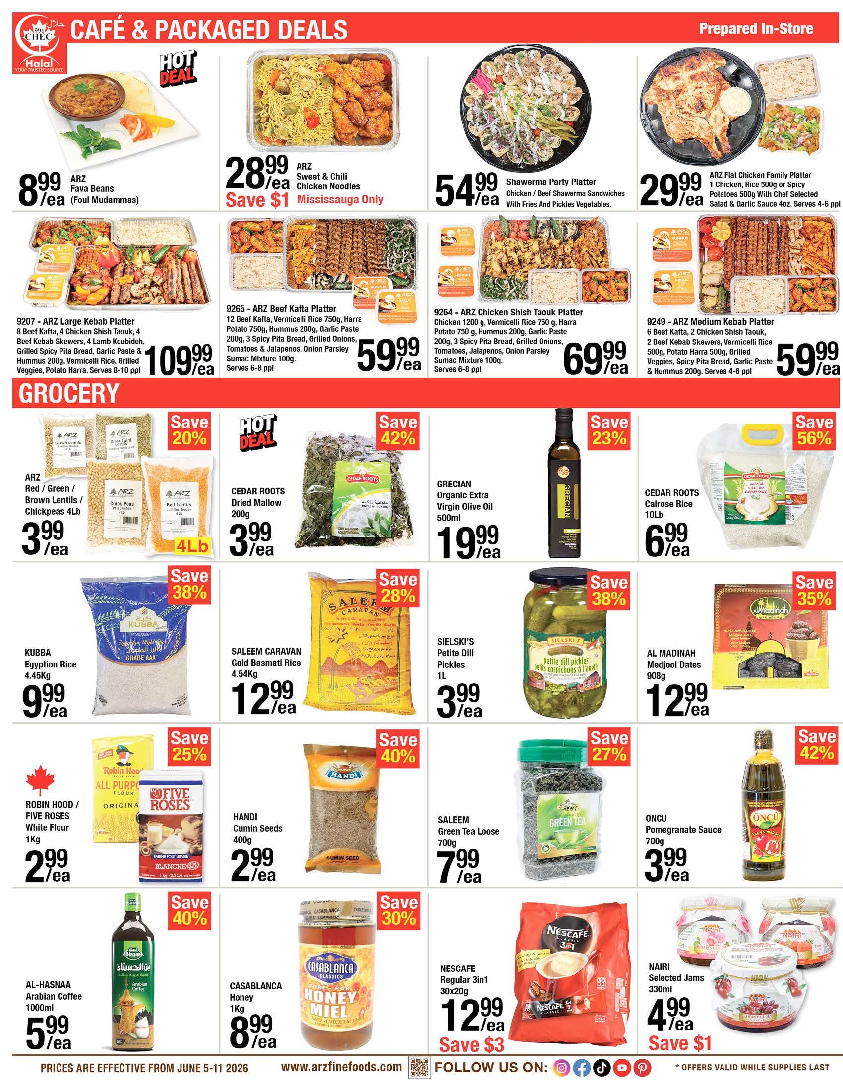 Arz Fine Foods Flyer June 5 to 11