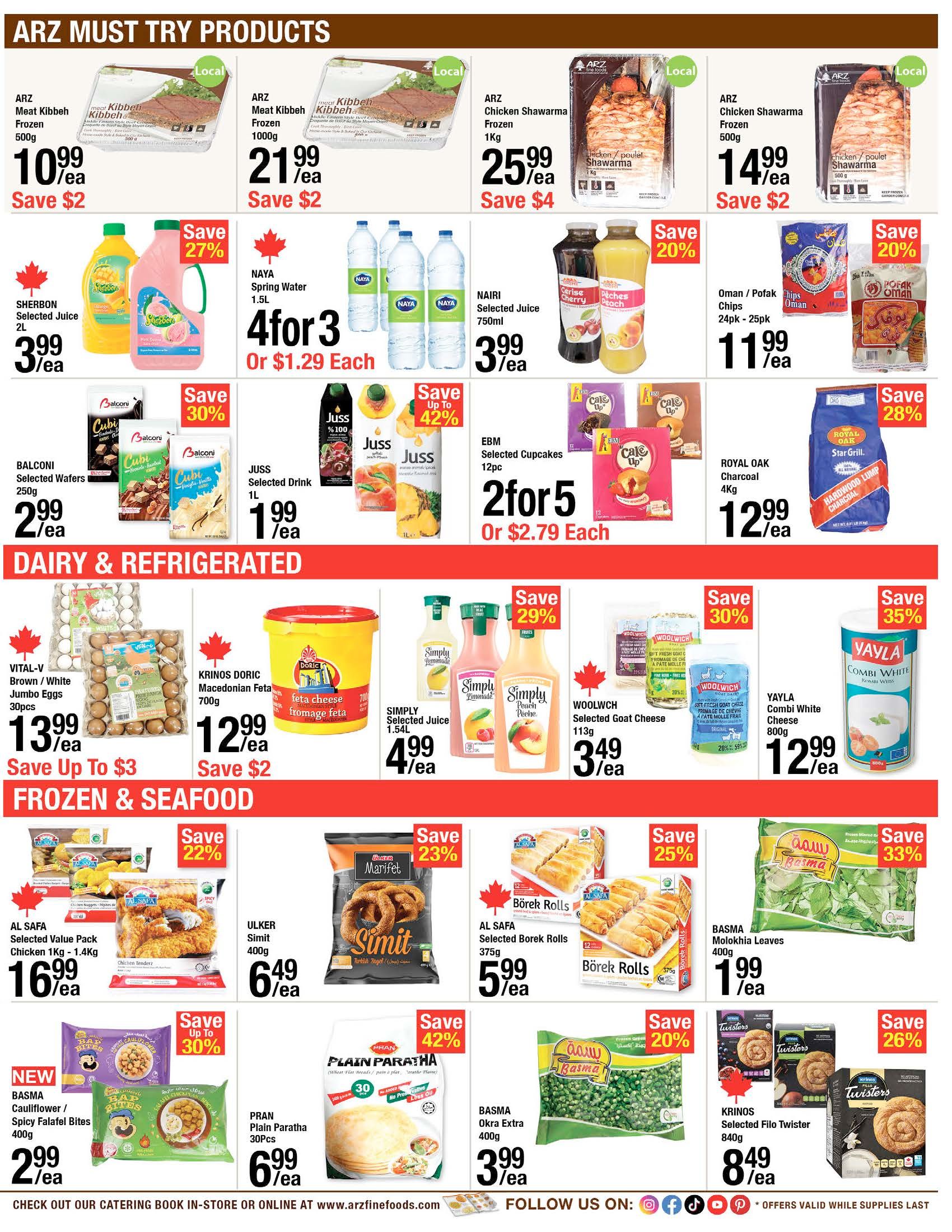 Arz Fine Foods Flyer June 5 to 11