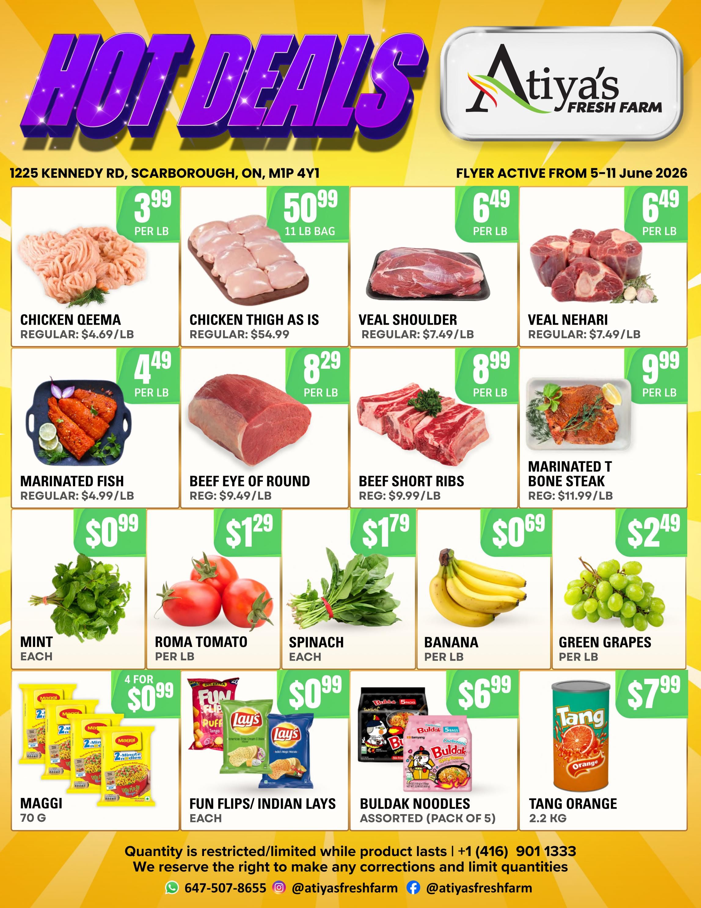 Atiya's Fresh Farm Flyer June 5 to 11