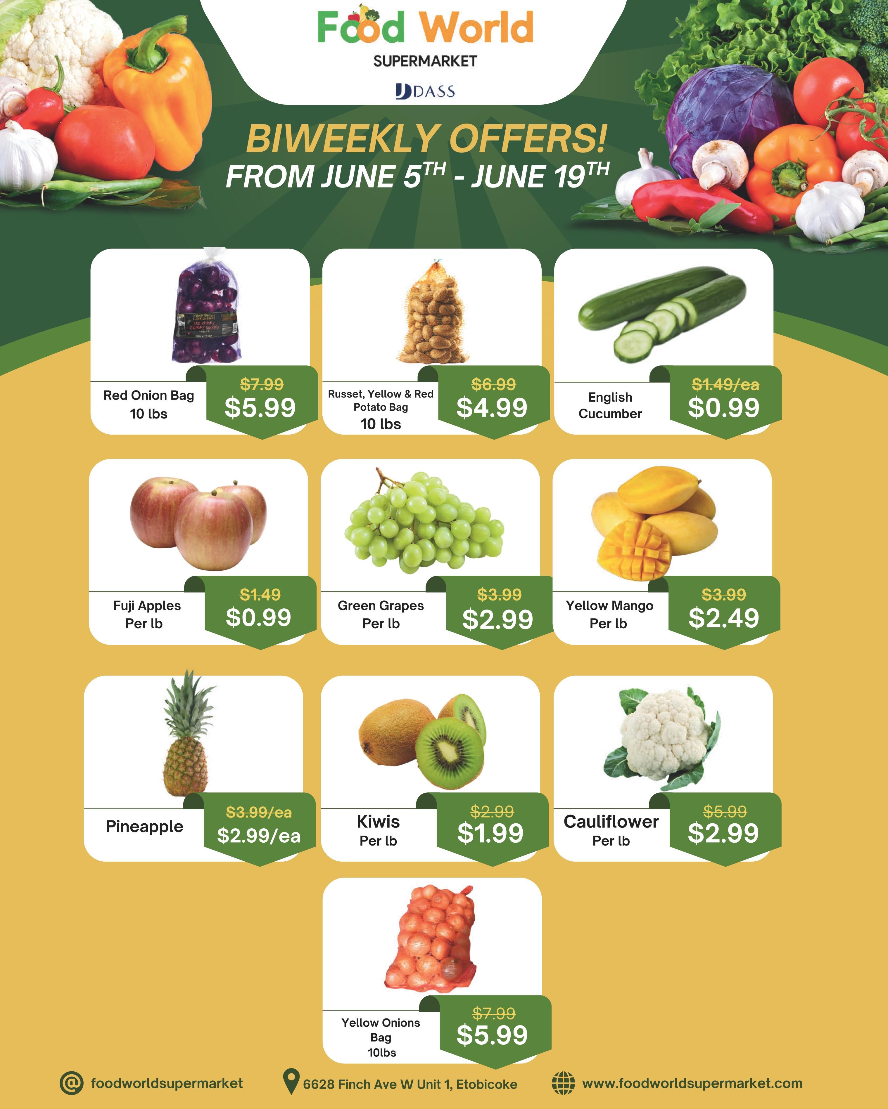 Food World Supermarket Flyer June 5 to 19