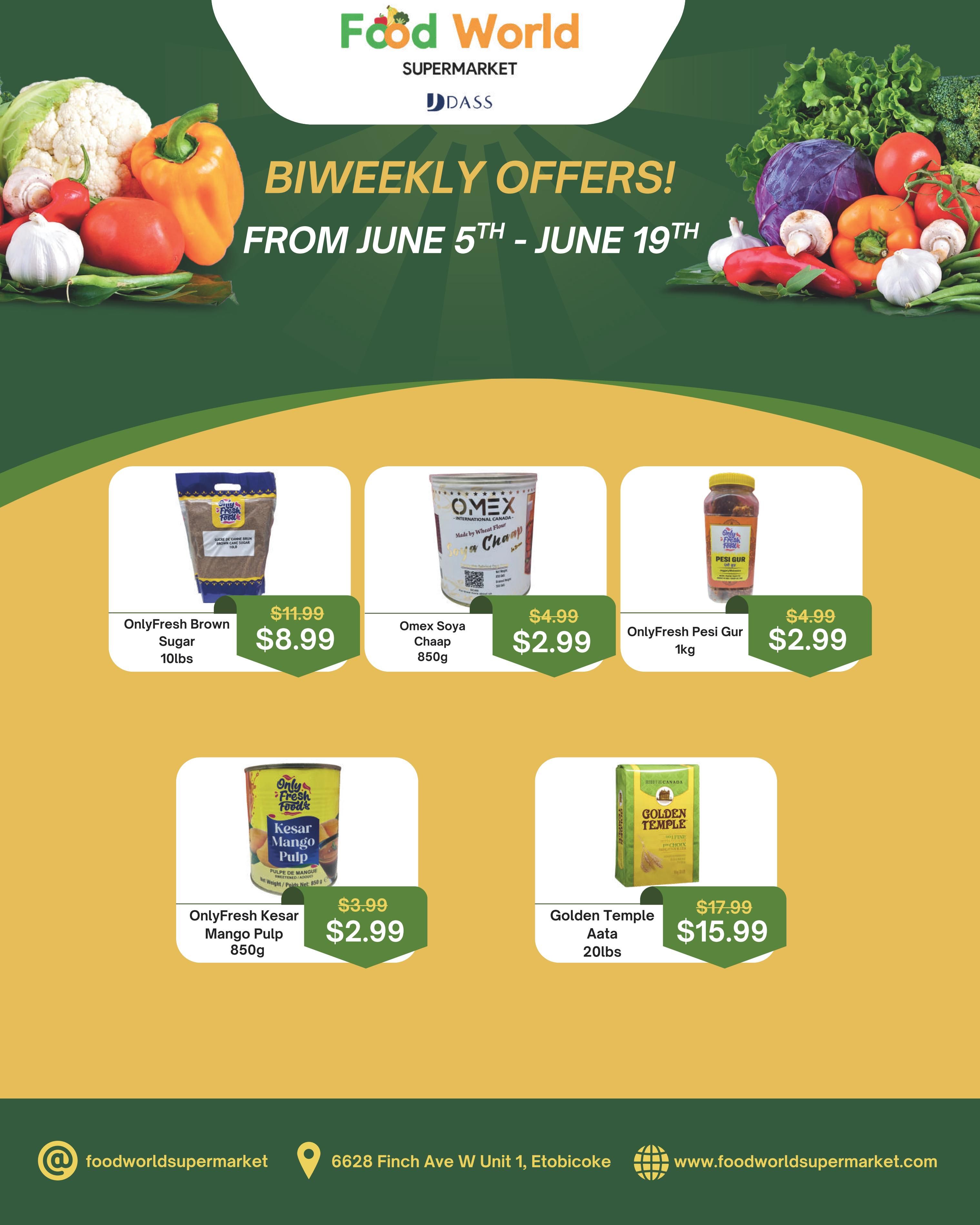 Food World Supermarket Flyer June 5 to 19