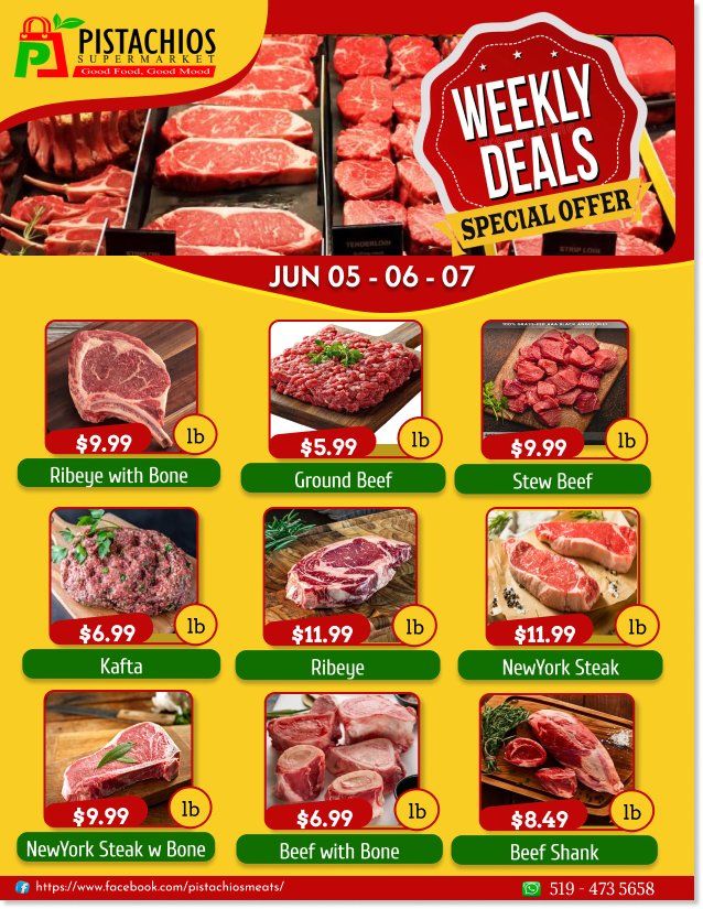Pistachios Supermarket Flyer June 5 to 10