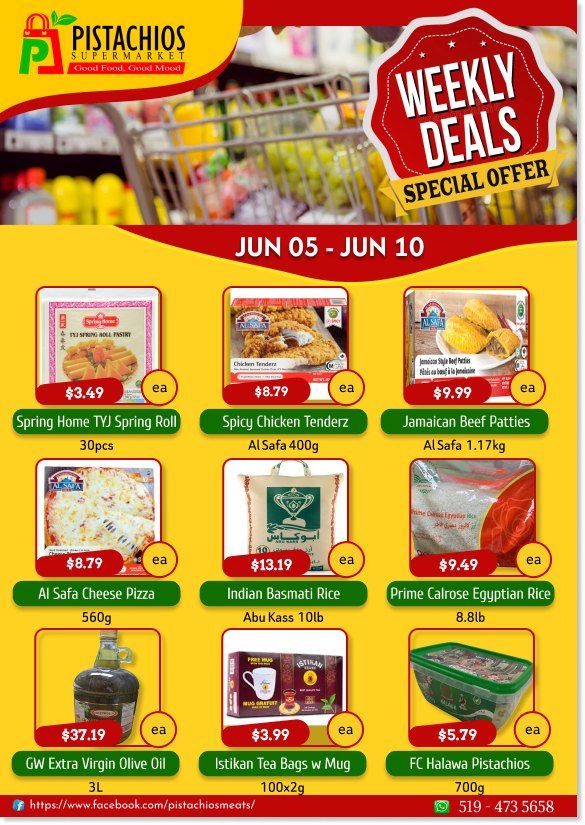 Pistachios Supermarket Flyer June 5 to 10