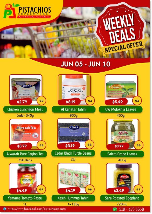 Pistachios Supermarket Flyer June 5 to 10