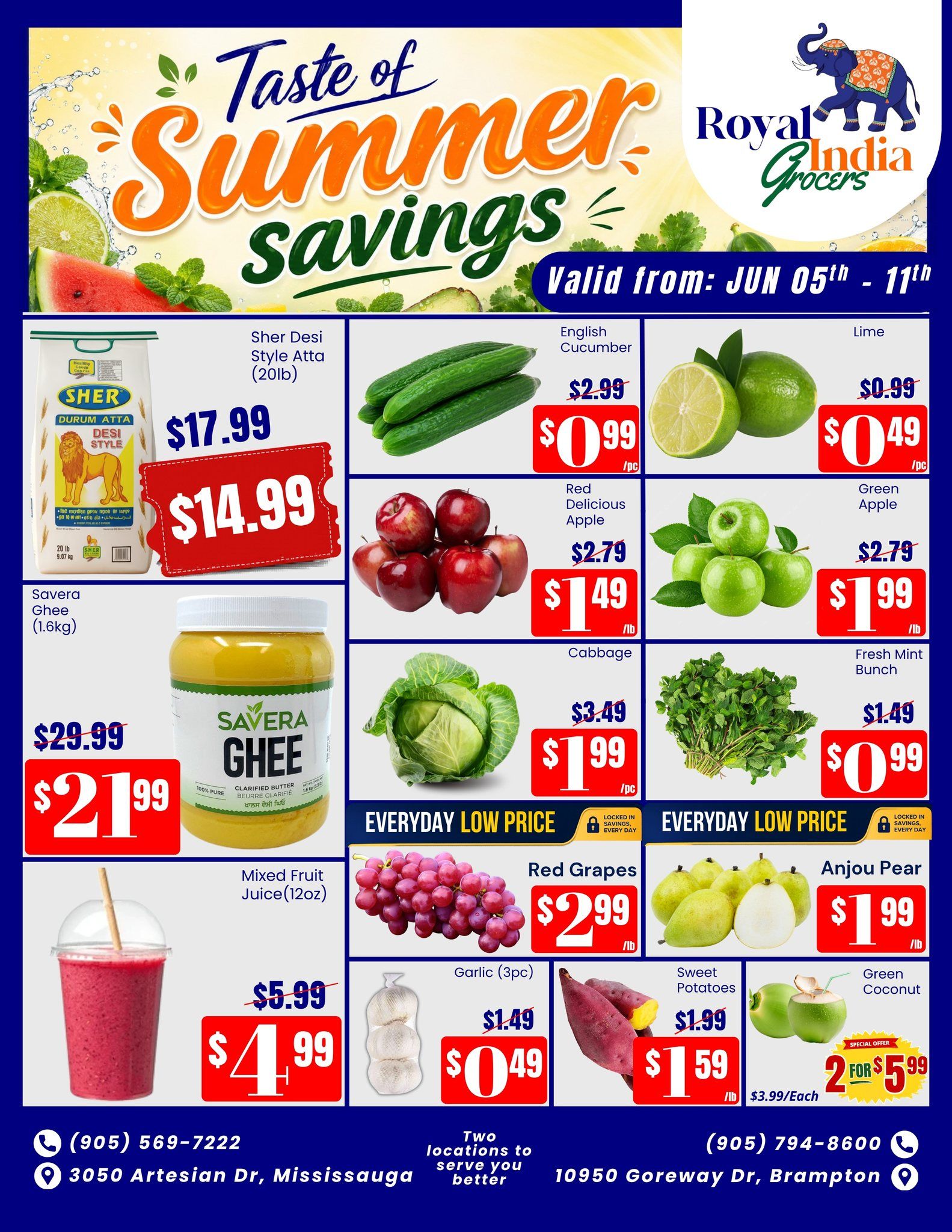 Royal India Grocers Flyer June 5 to 11