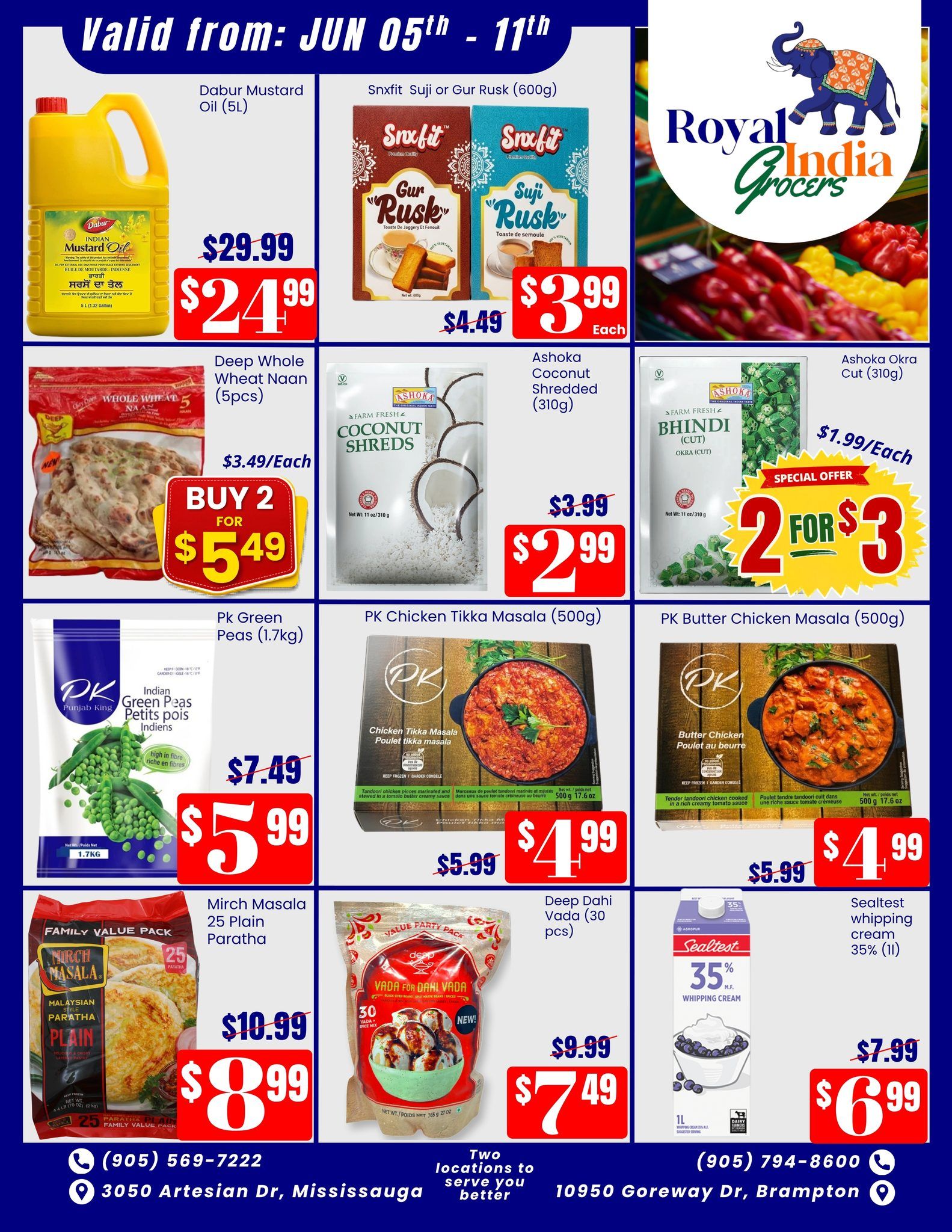 Royal India Grocers Flyer June 5 to 11