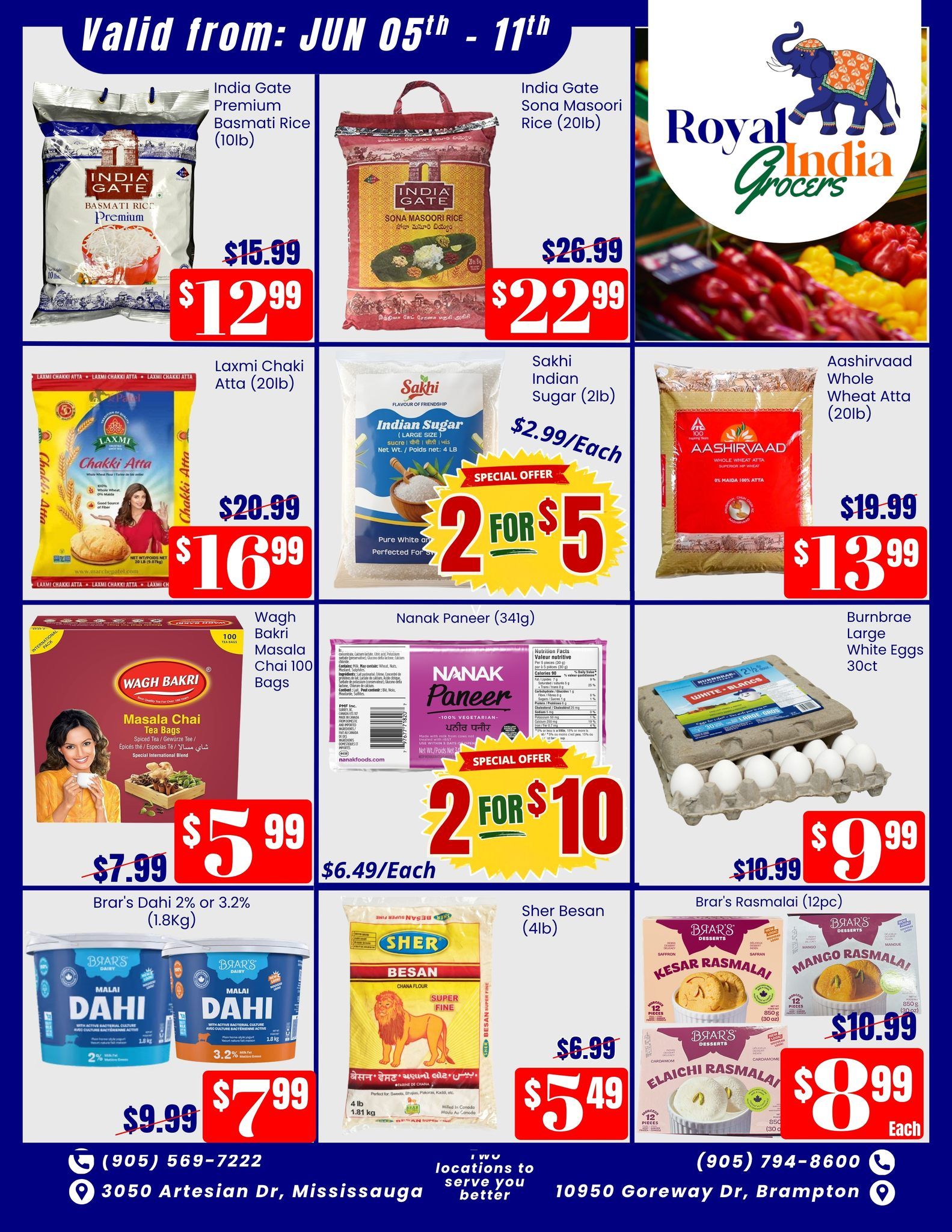 Royal India Grocers Flyer June 5 to 11