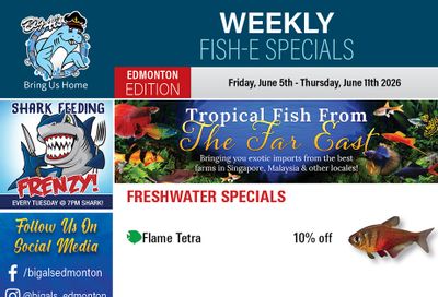 Big Al's (Edmonton) Weekly Specials June 5 to 11