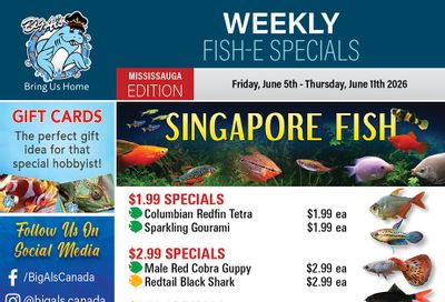 Big Al's (Mississauga) Weekly Specials June 5 to 11