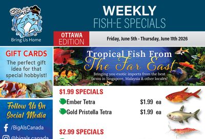 Big Al's (Ottawa) Weekly Specials June 5 to 11