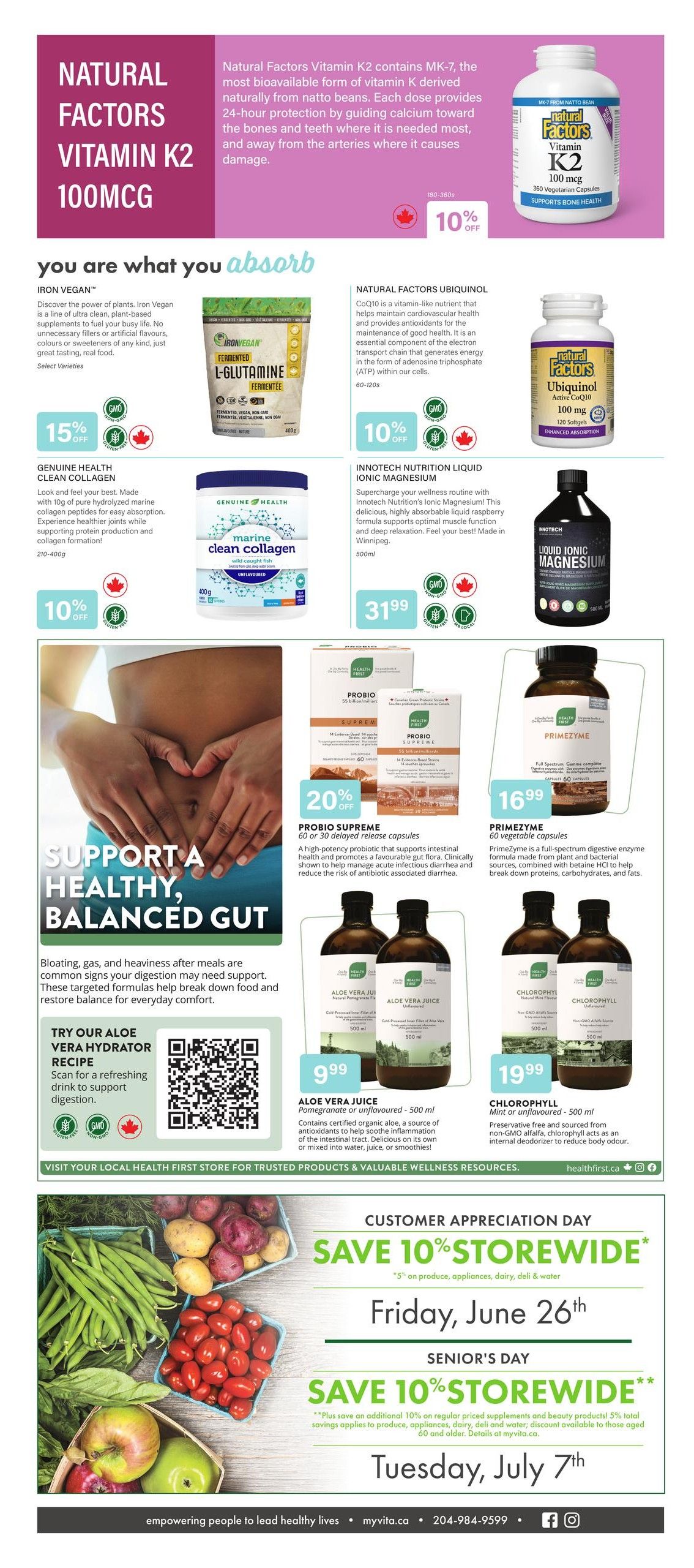 Vita Health Fresh Market Flyer June 4 to 24