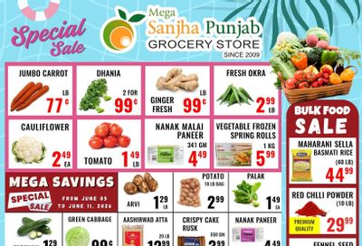 Sanjha Punjab Grocery Store Flyer June 5 to 11