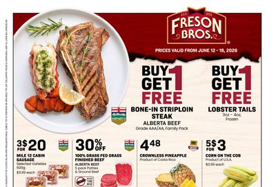 Freson Bros. Flyer June 12 to 18