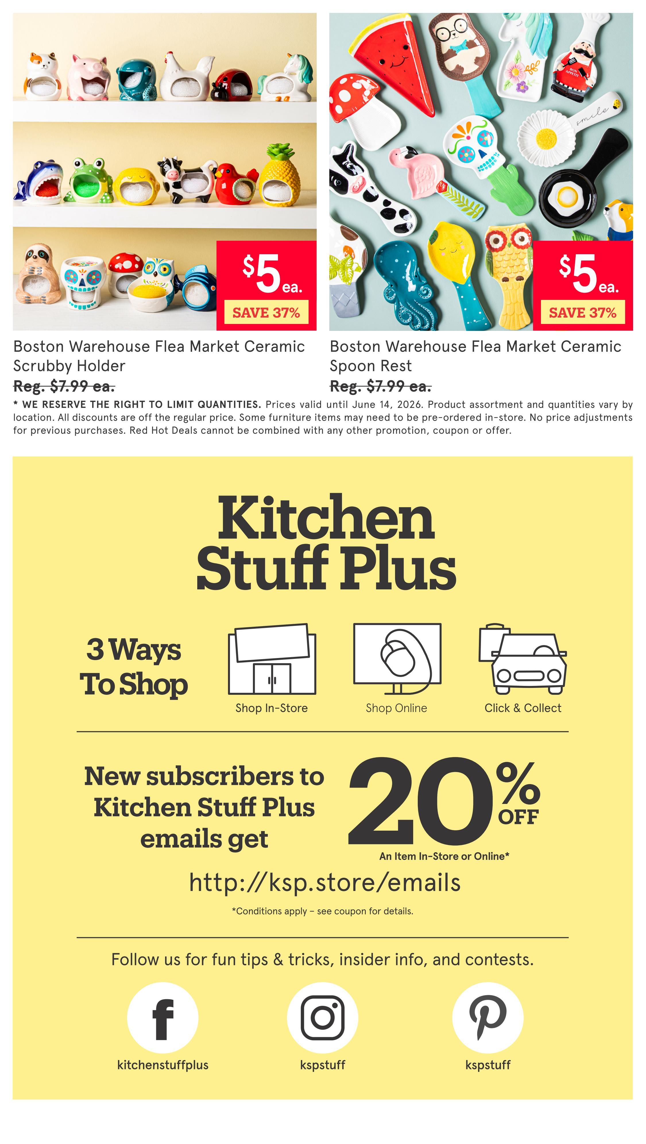 Kitchen Stuff Plus Red Hot Deals Flyer June 8 to 14