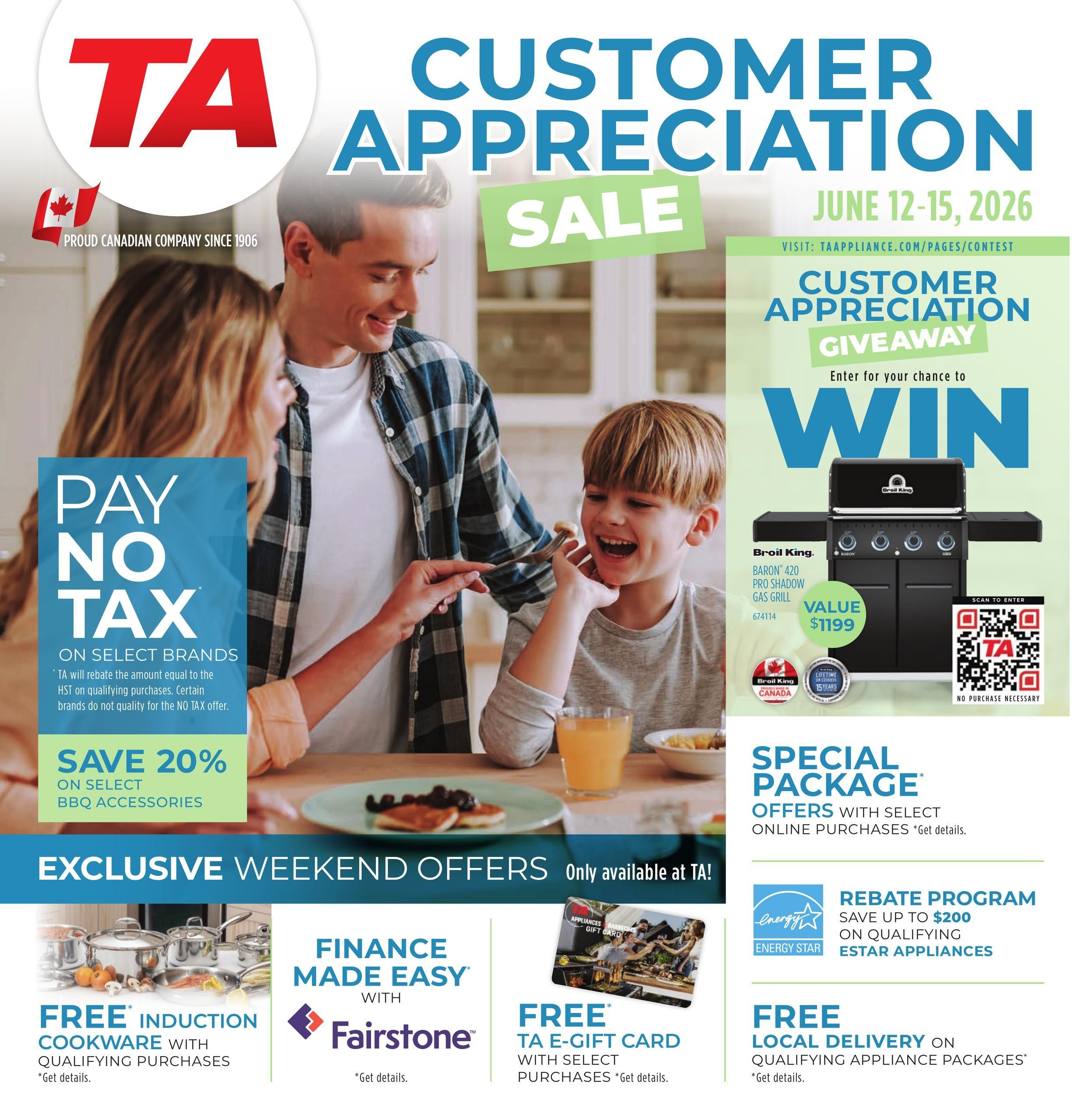 TA Appliances Flyer June 8 to 15