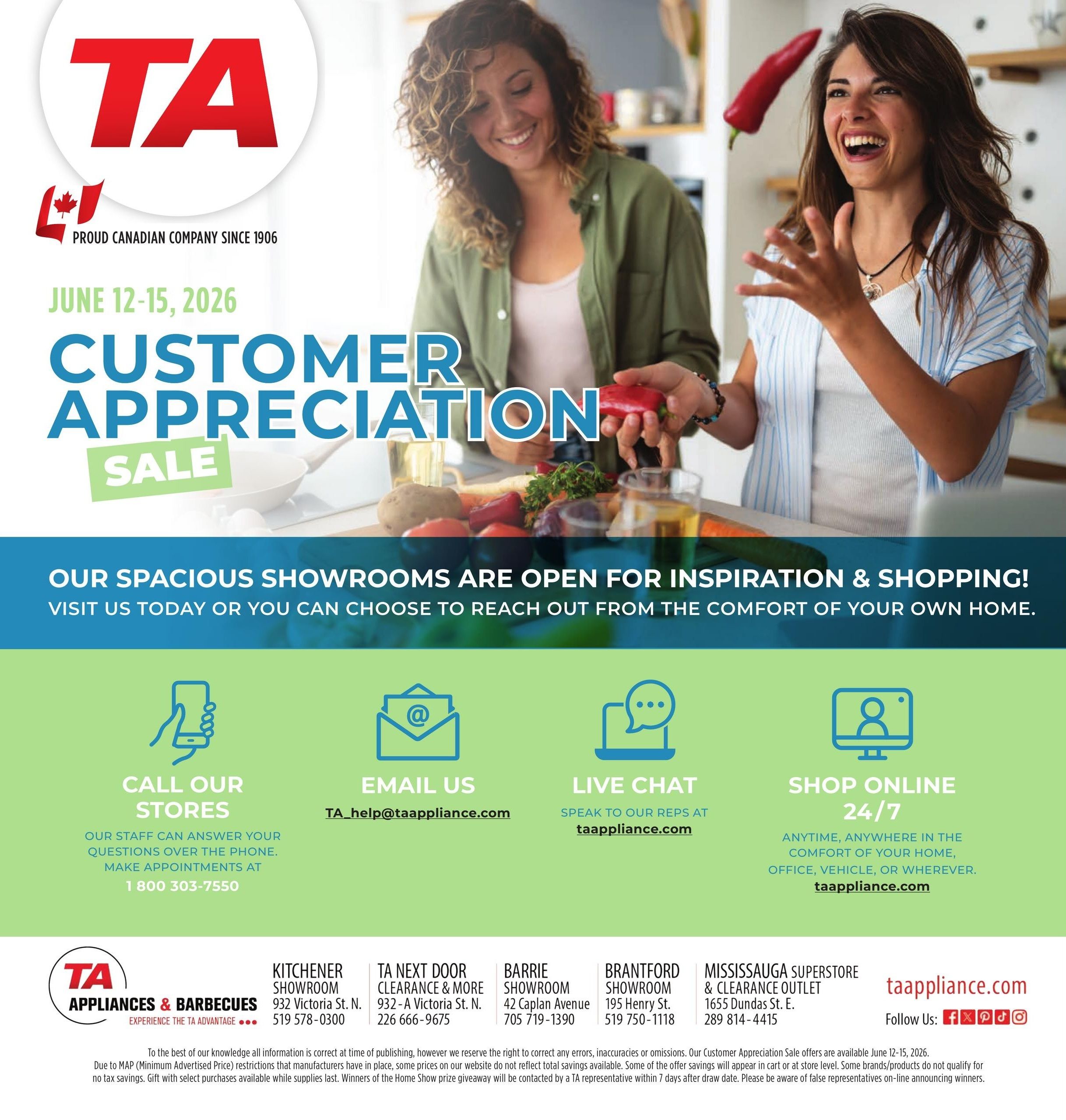 TA Appliances Flyer June 8 to 15