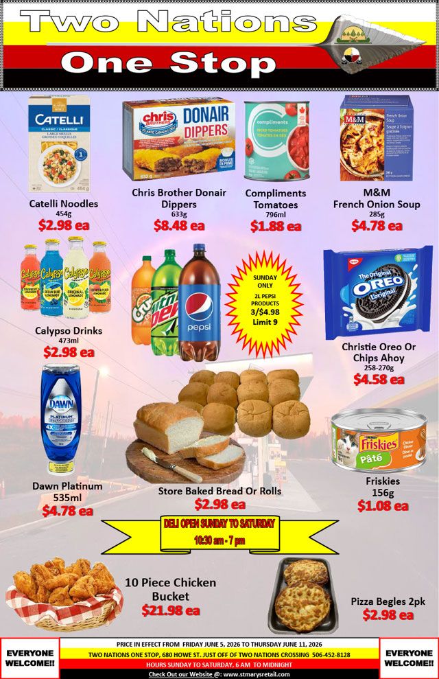 Two Nations One Stop Flyer June 5 to 11