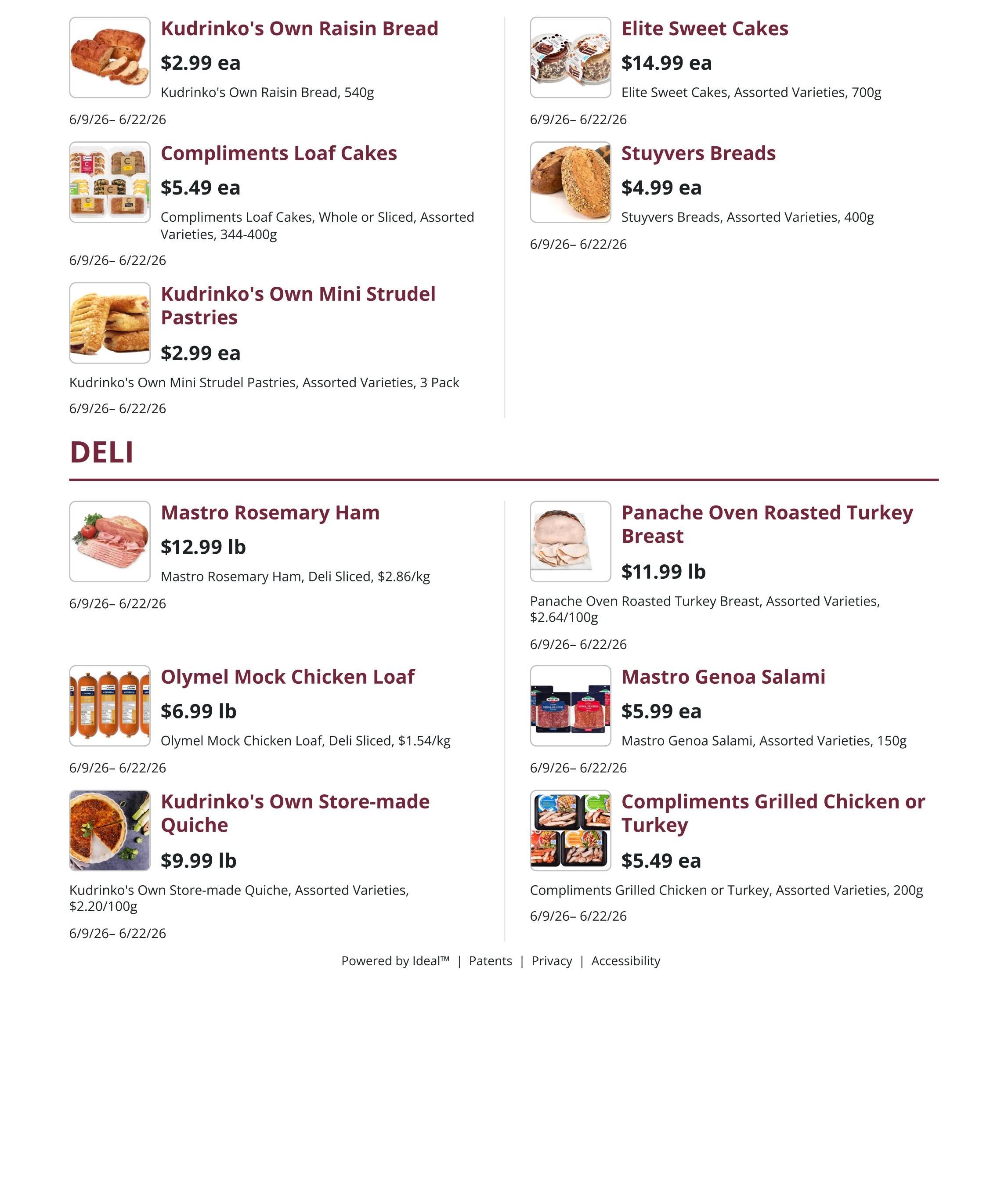 Kudrinko's Flyer June 9 to 22