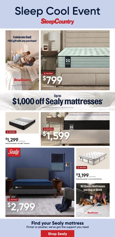 Sleep Country Flyer June 10 to 23