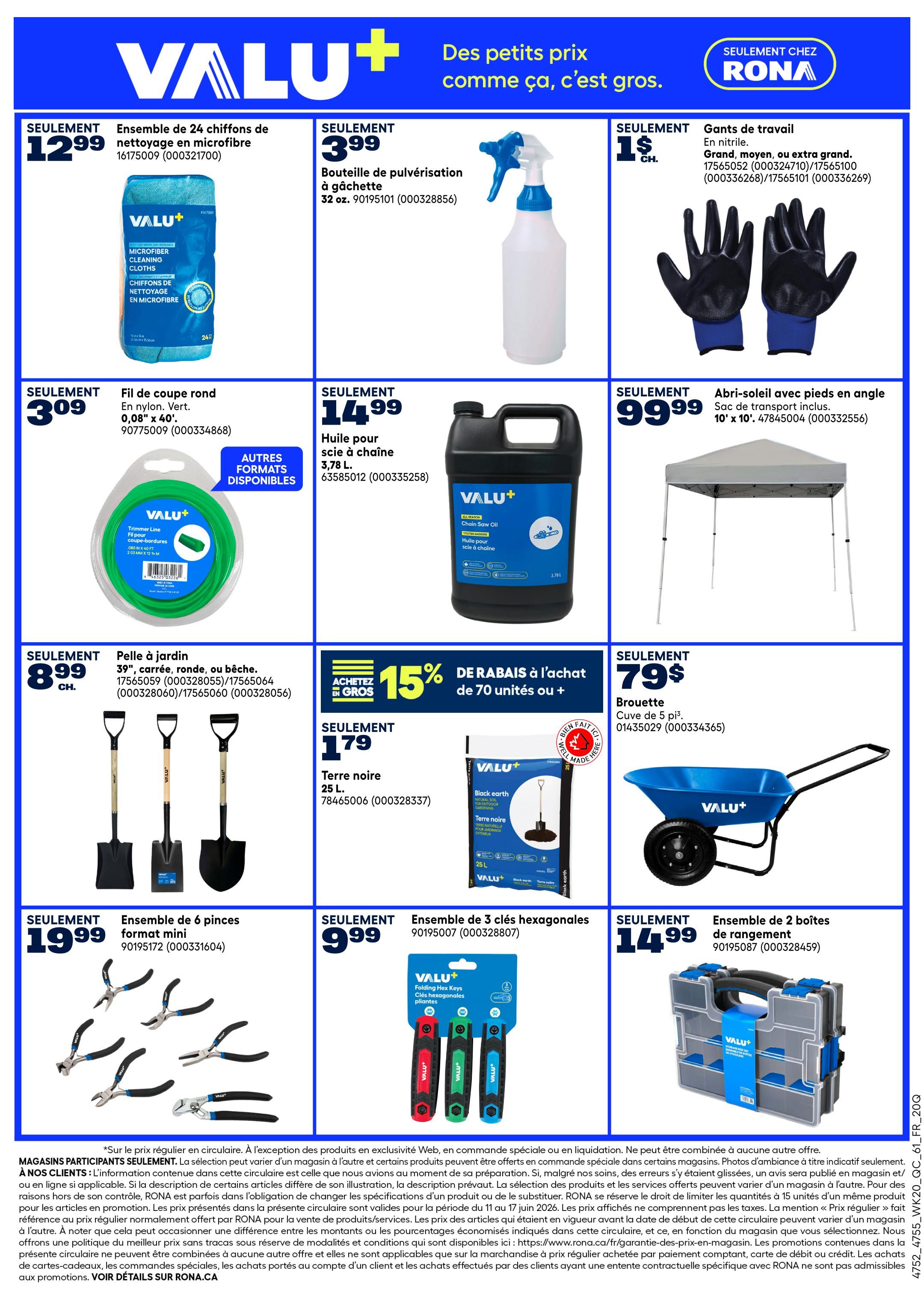 Rona & Rona+ (QC) Flyer June 11 to 17