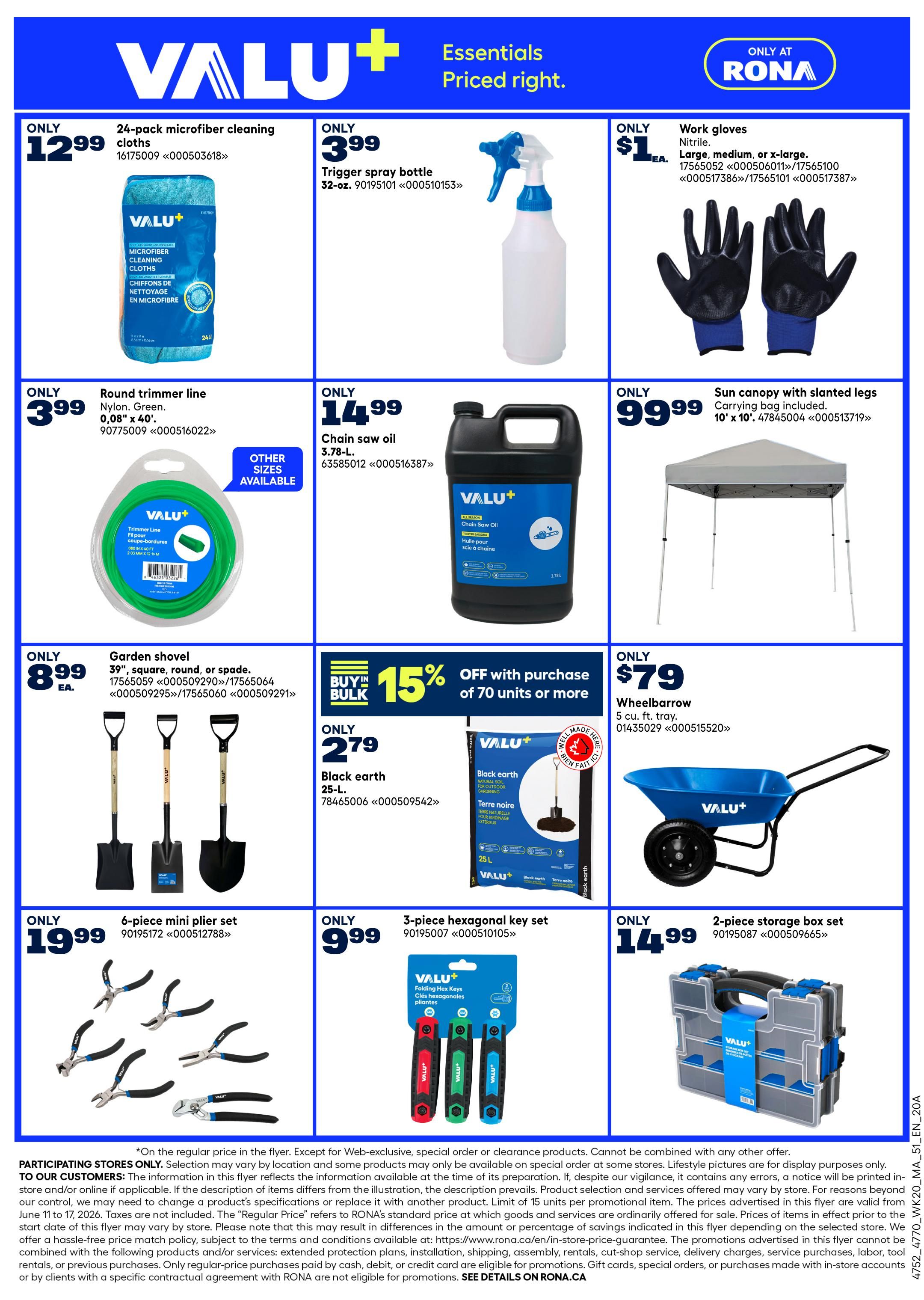 Rona & Rona+ (Atlantic) Flyer June 11 to 17