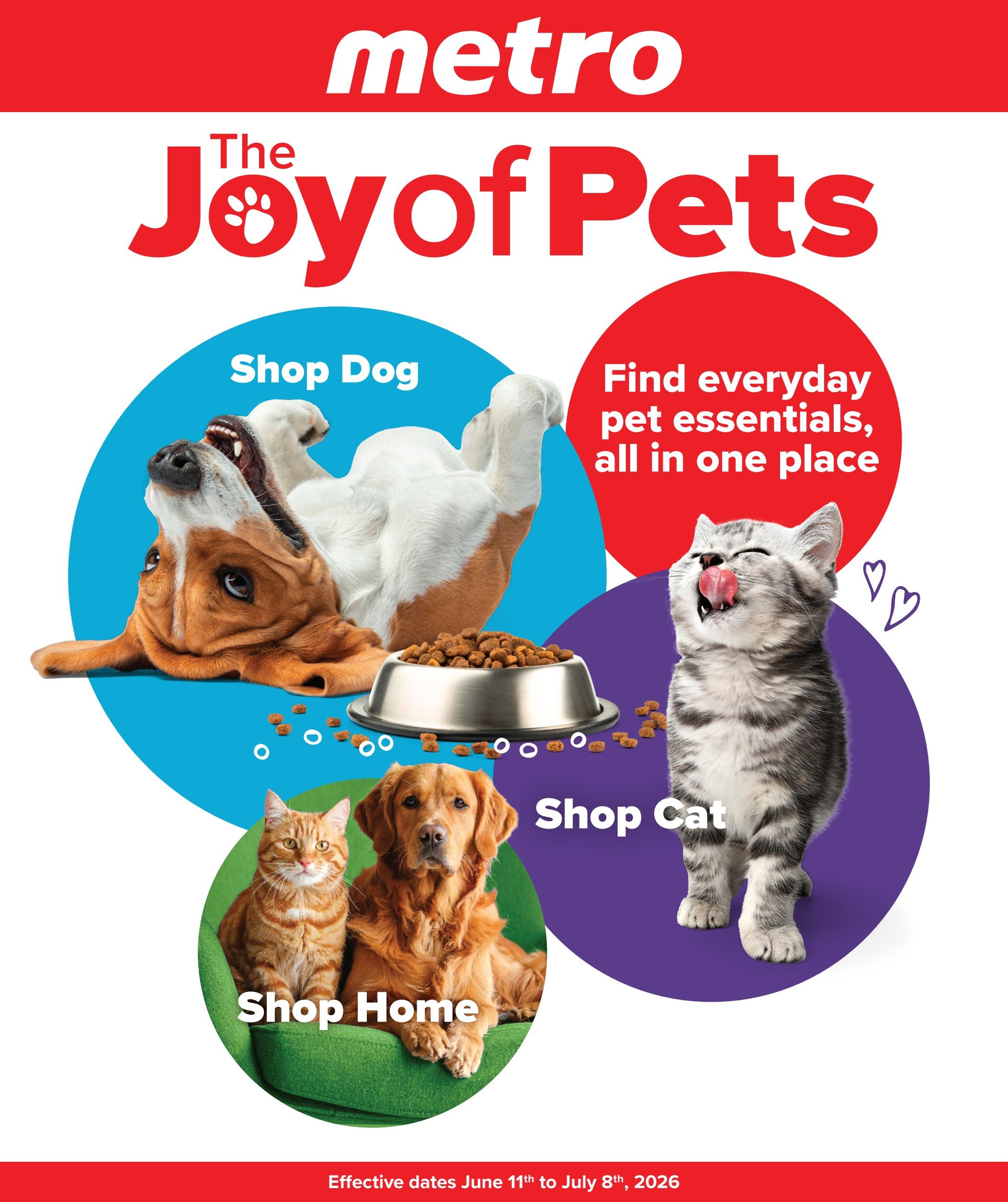 Metro (ON) The Joy Of Pets Flyer June 11 to July 8