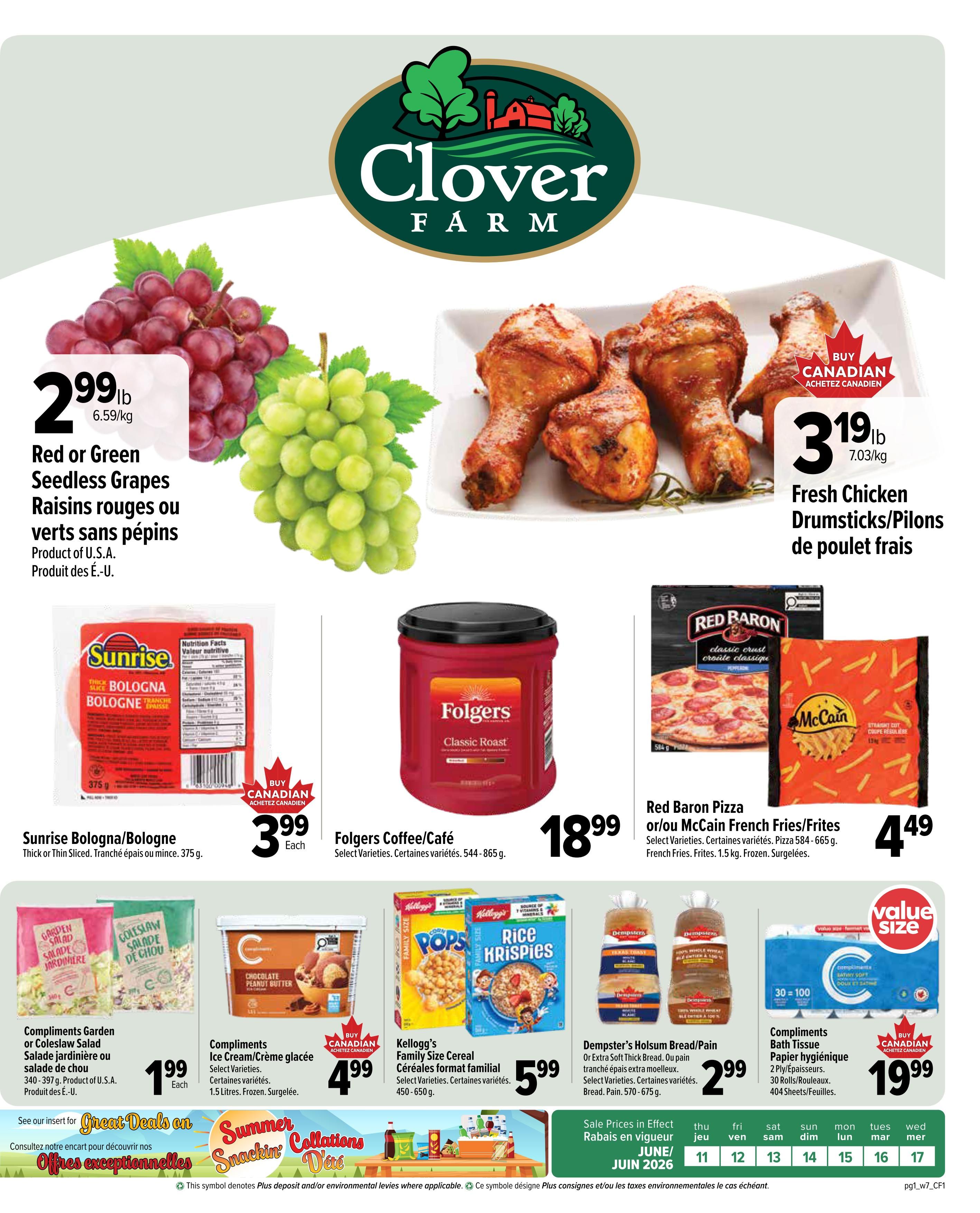 Clover Farm (Atlantic) Flyer June 11 to 17