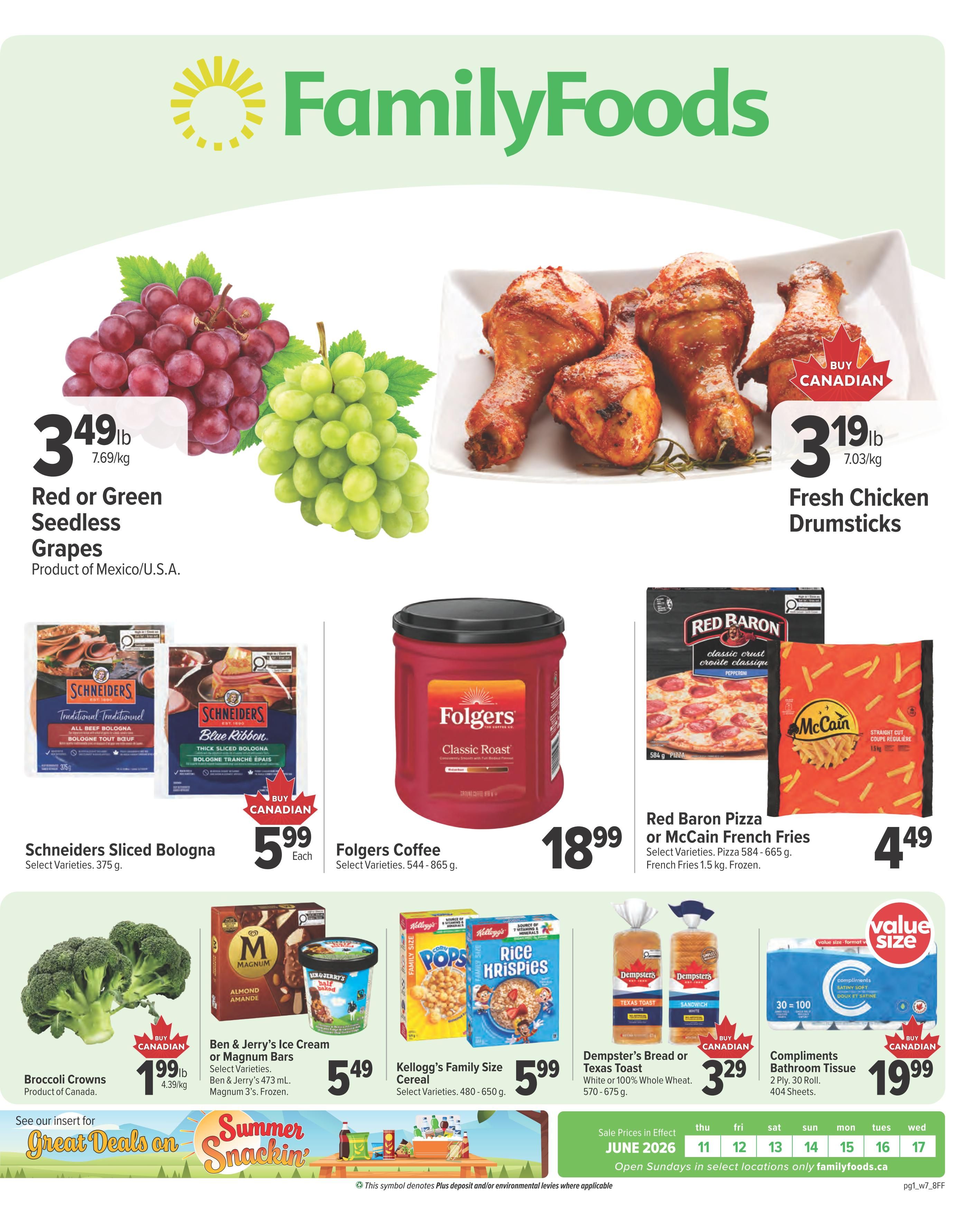 Family Foods Flyer June 11 to 17