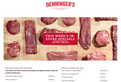 Denninger's Weekly Specials June 10 to 16