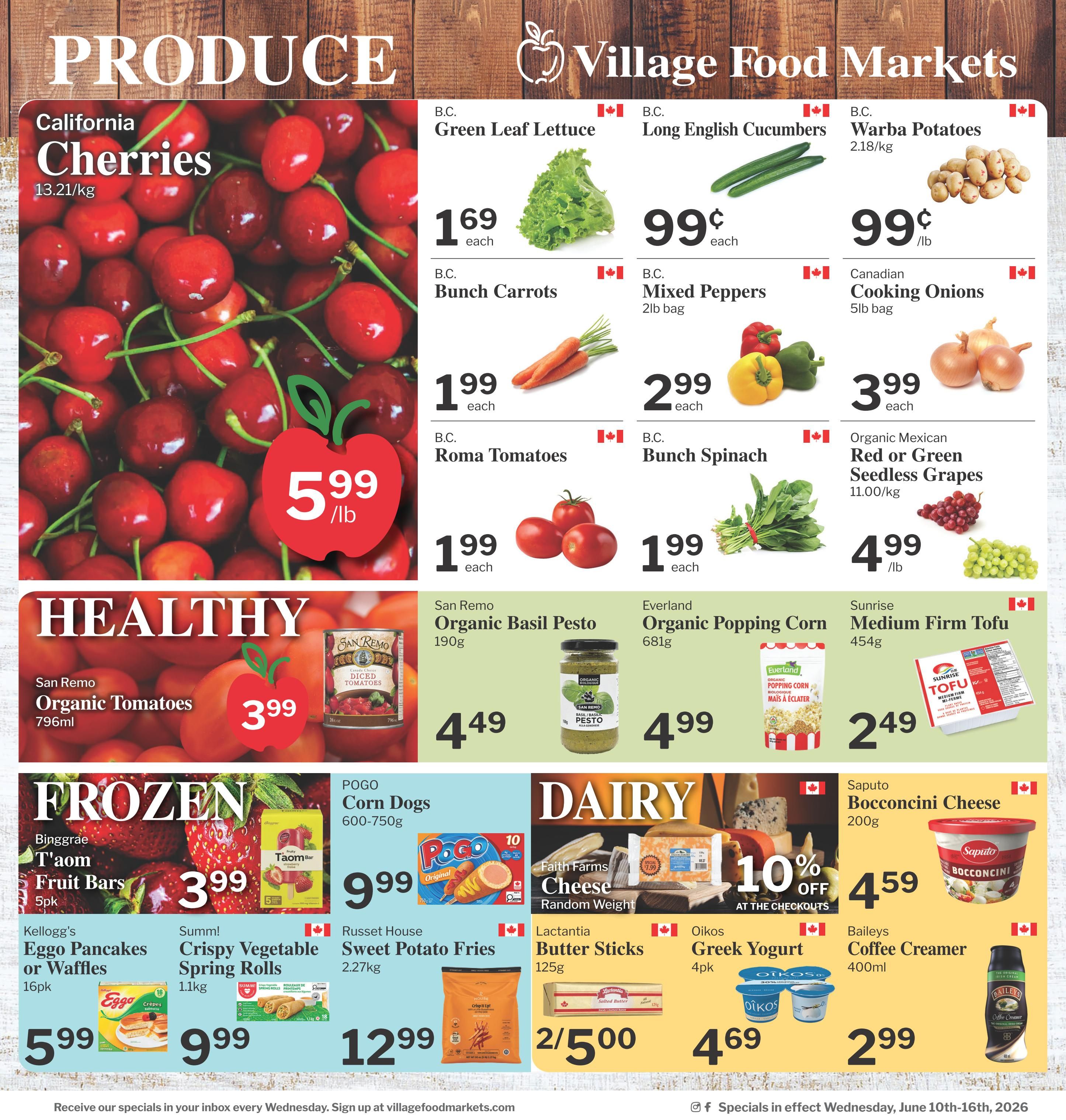 Village Food Markets Flyer June 10 to 16