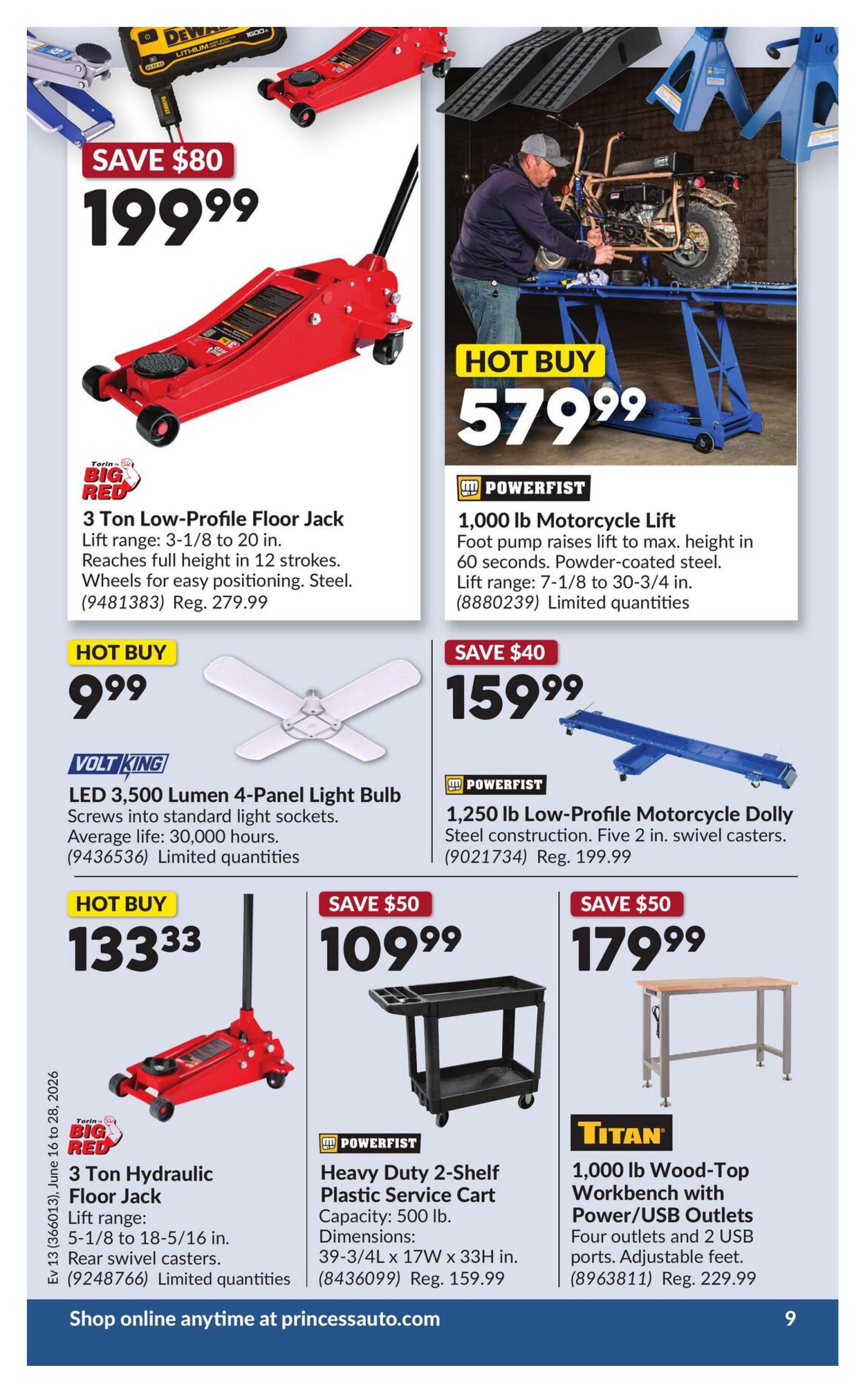 Princess Auto Flyer June 16 to 28
