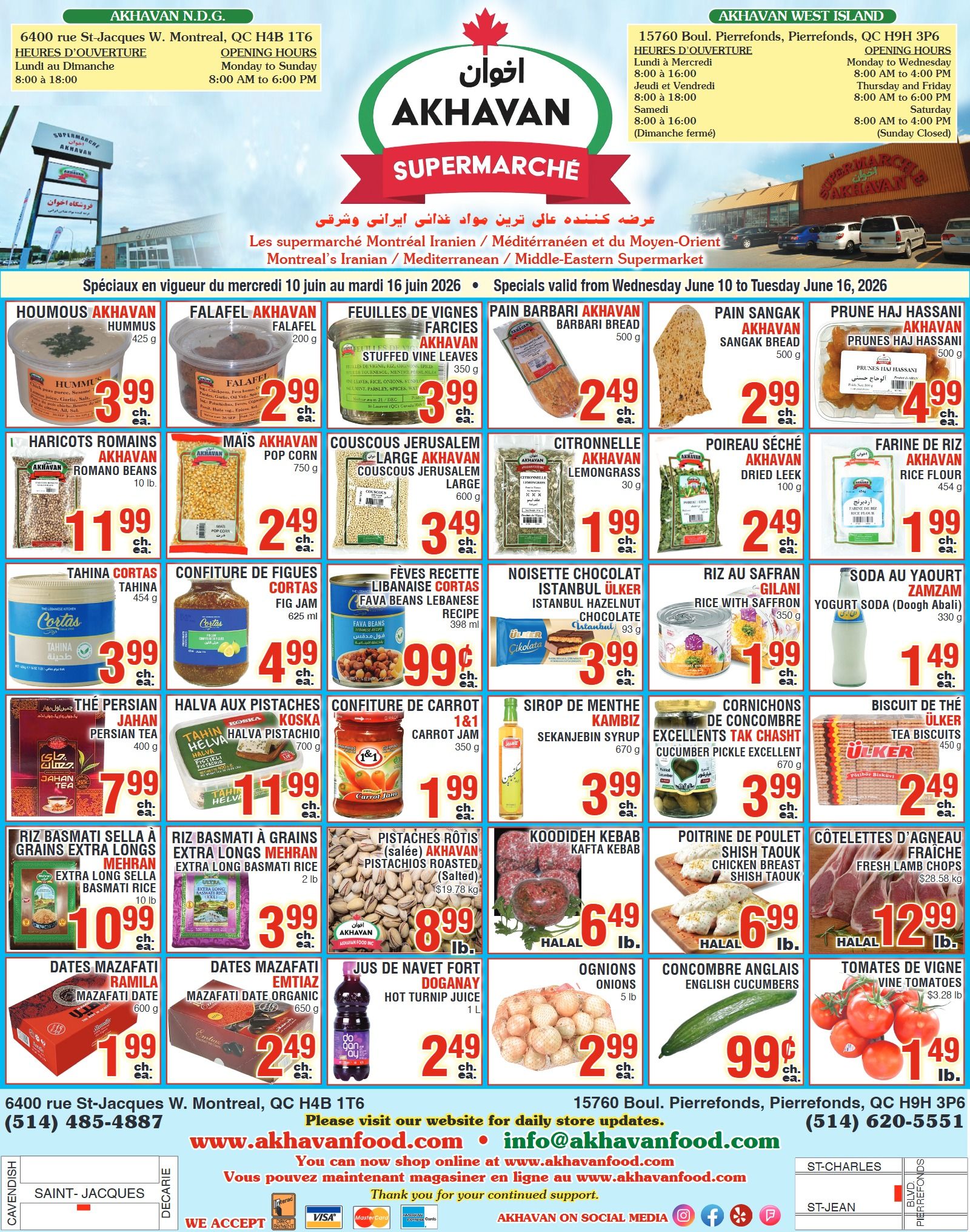 Akhavan Supermarche Flyer June 10 to 16