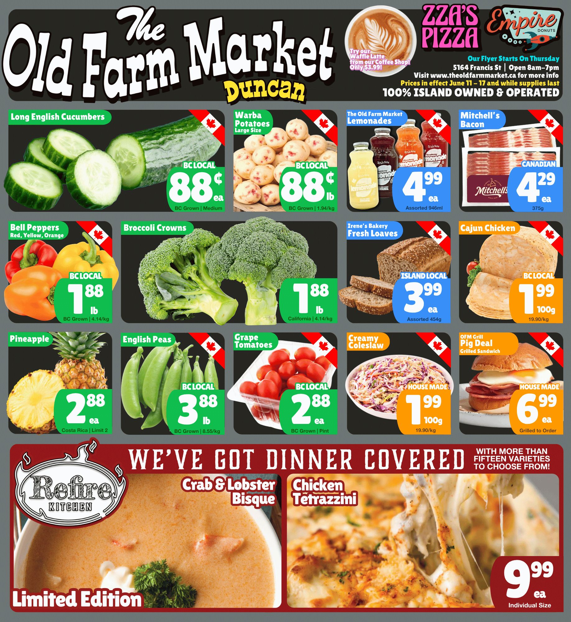The Old Farm Market (Duncan) Flyer June 11 to 17