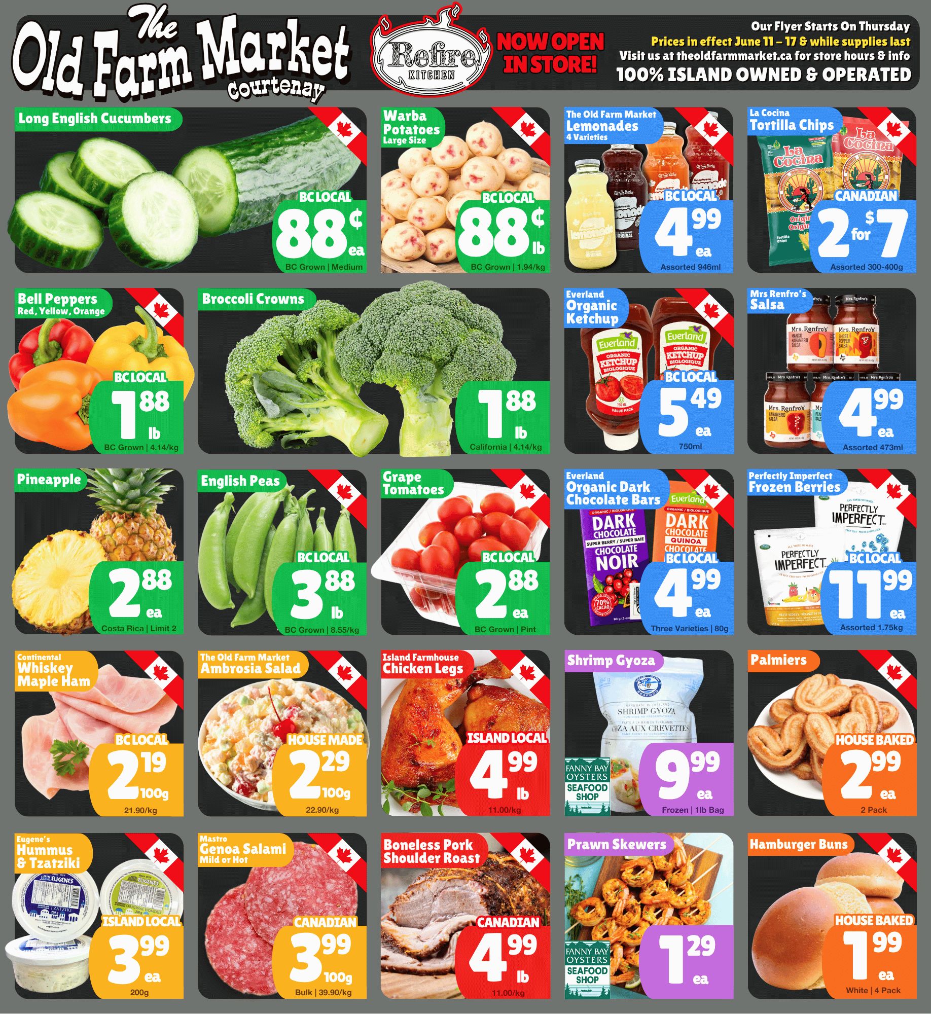 The Old Farm Market (Courtenay) Flyer June 11 to 17