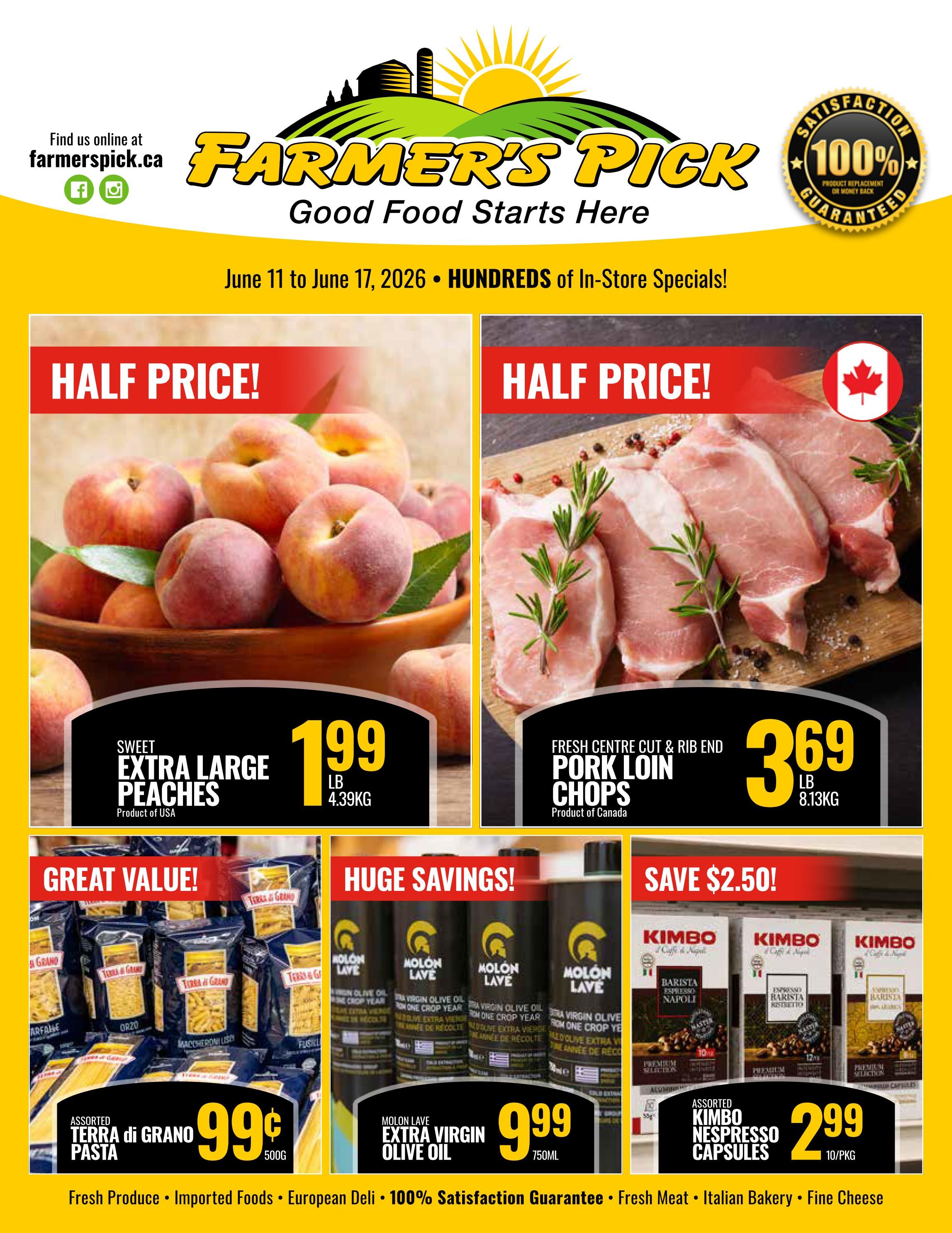 Farmer's Pick Flyer June 11 to 17