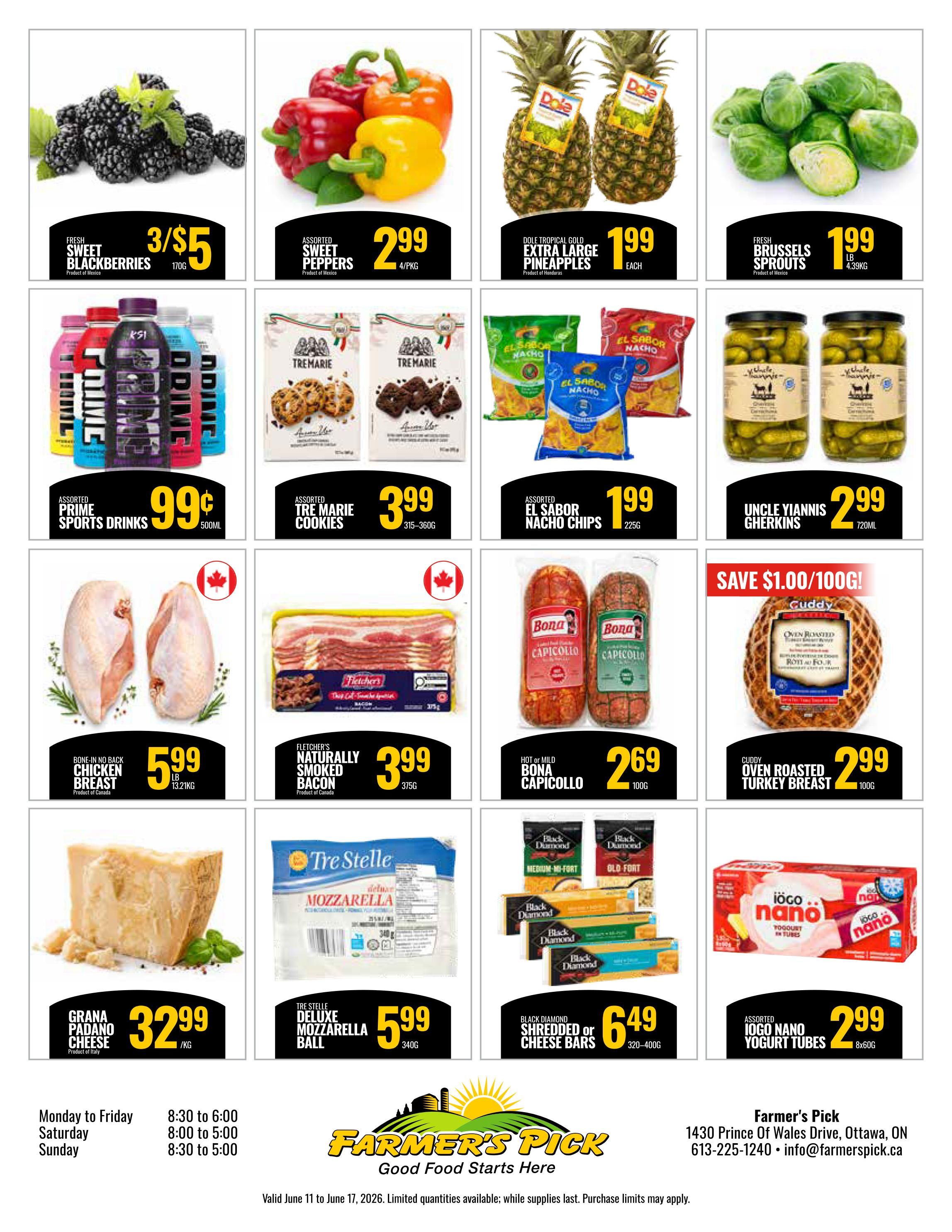 Farmer's Pick Flyer June 11 to 17