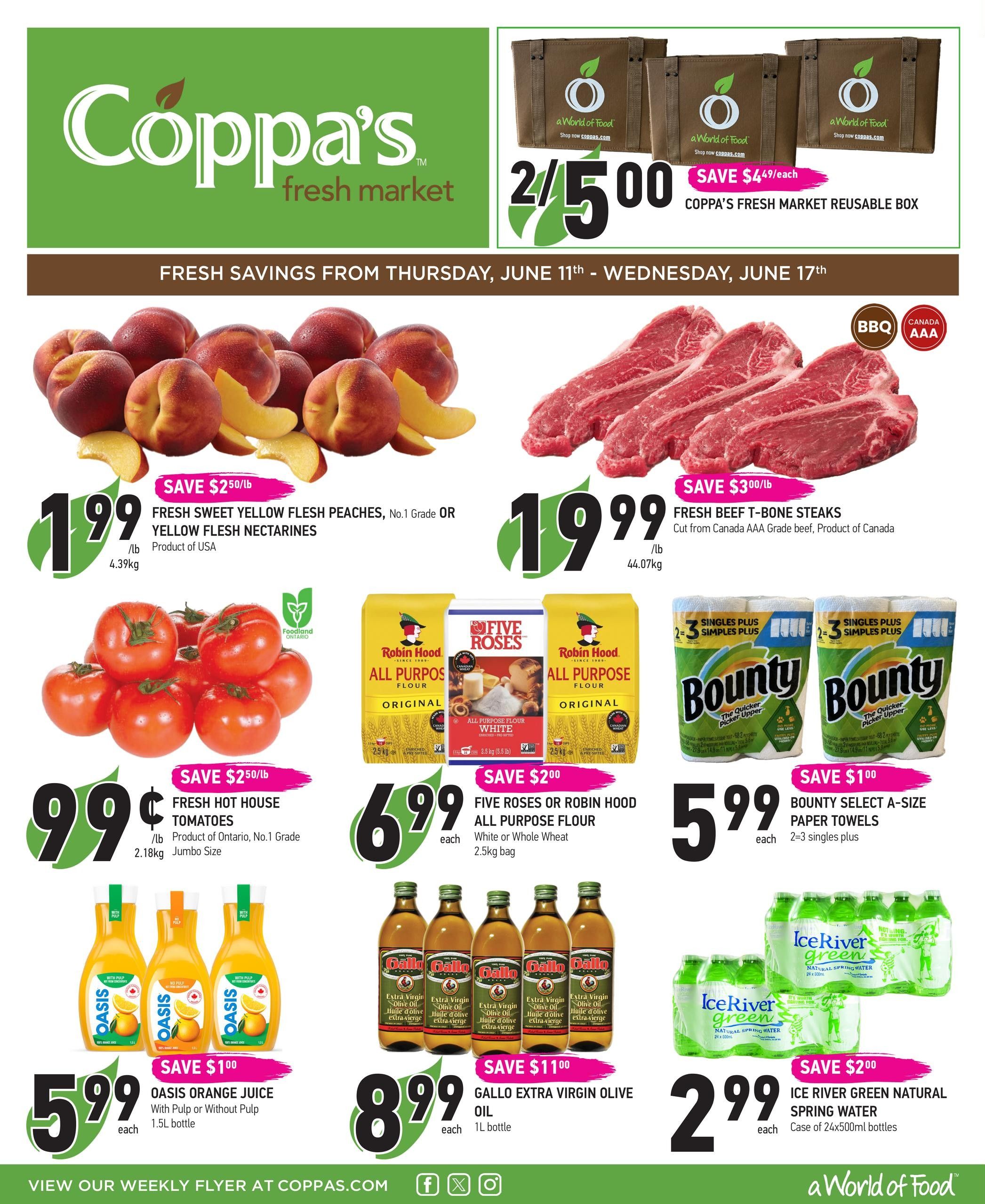 Coppa's Fresh Market Flyer June 11 to 17