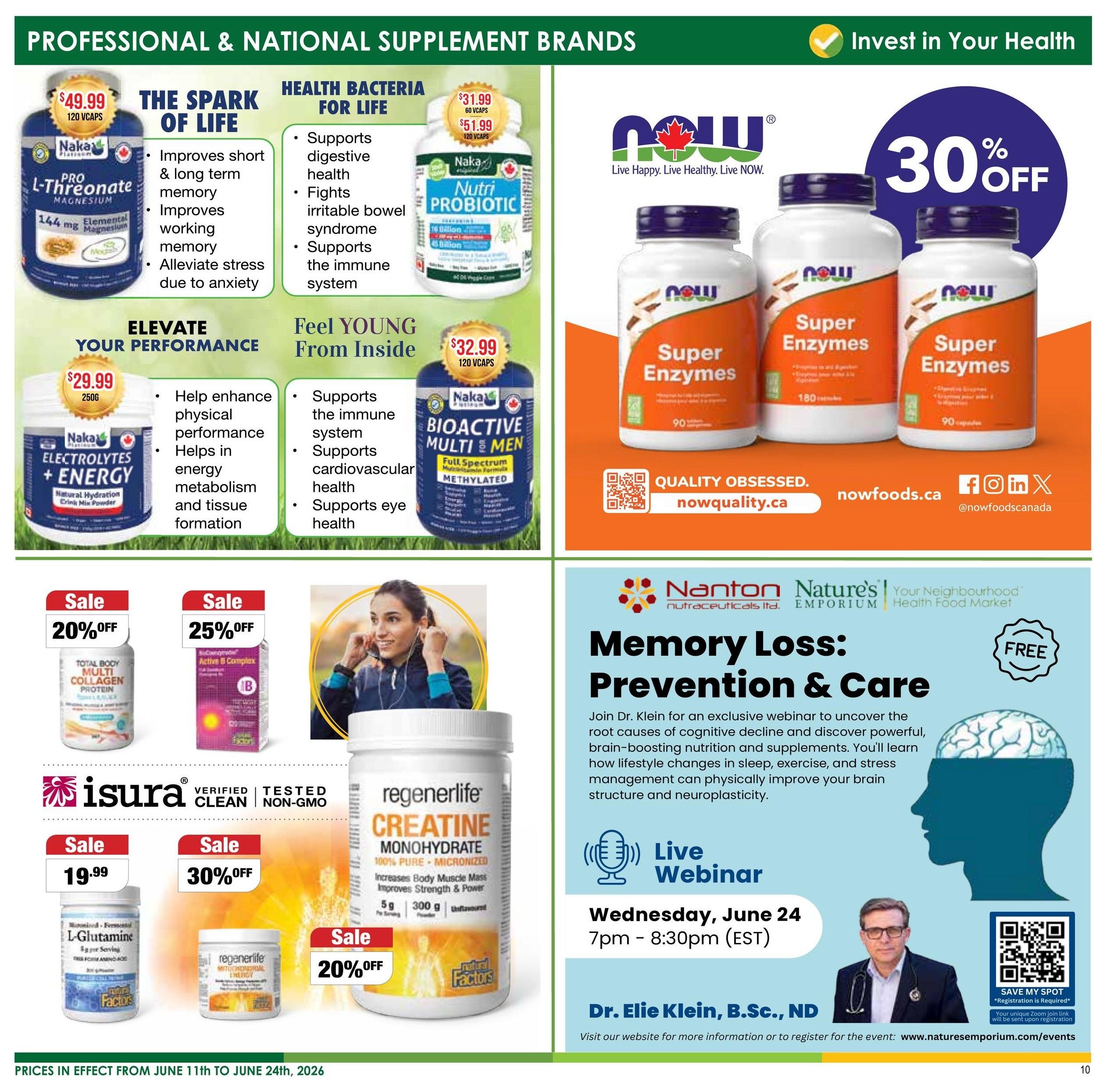 Nature's Emporium Bi-Weekly Flyer June 11 to 24