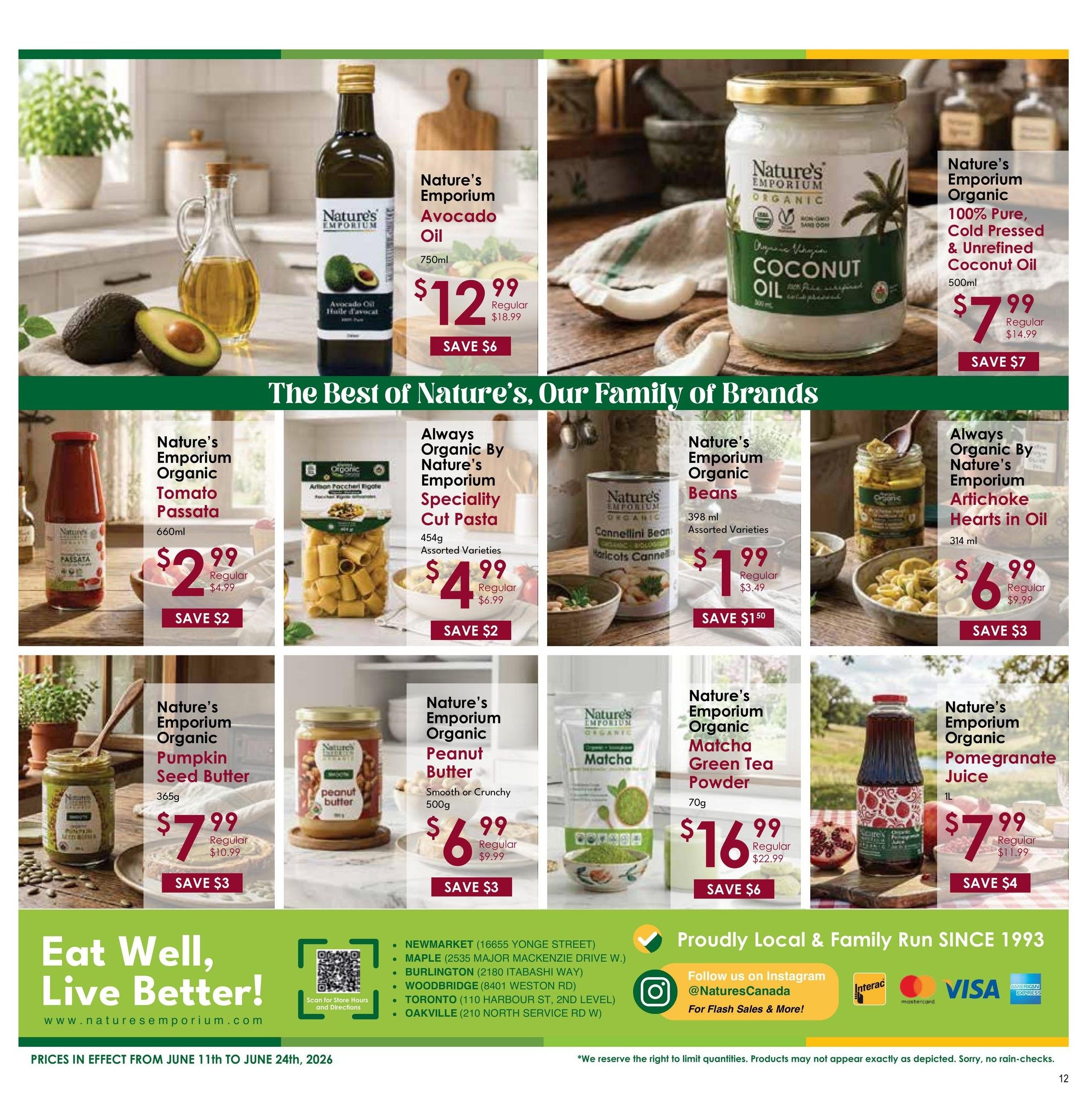 Nature's Emporium Bi-Weekly Flyer June 11 to 24