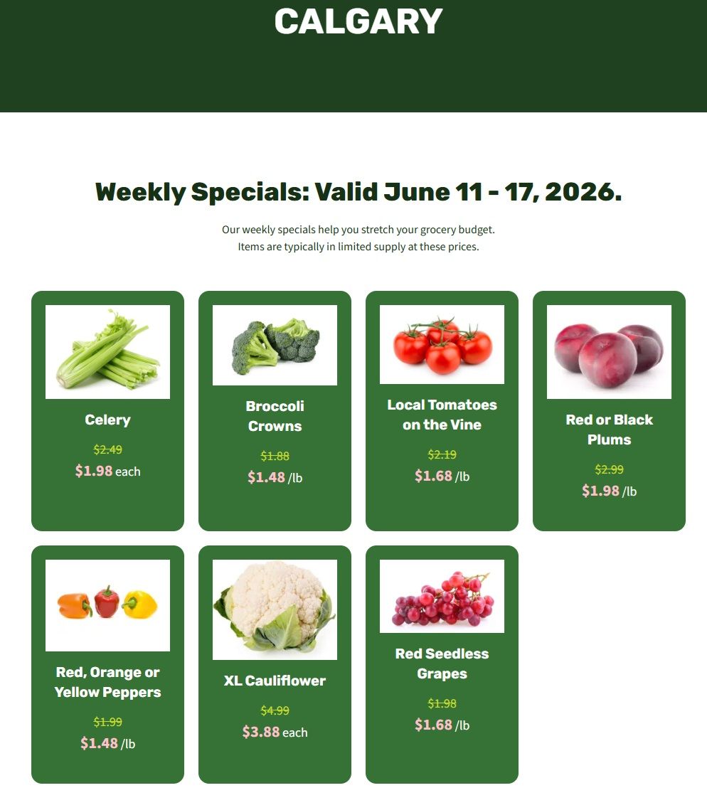 H&W Produce Flyer June 11 to 17