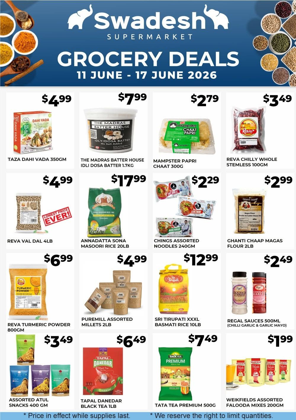 Swadesh Supermarket Flyer June 11 to 17