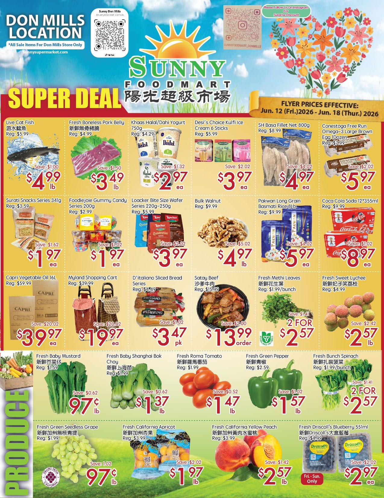 Sunny Foodmart (Don Mills) Flyer June 12 to 18