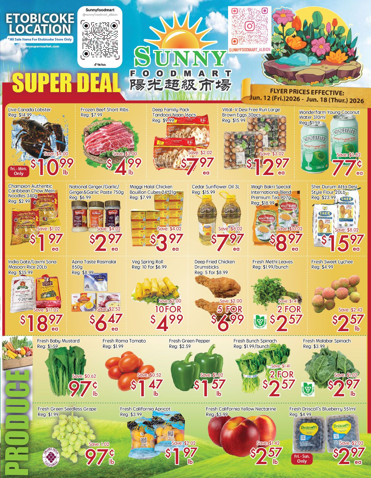 Sunny Foodmart (Etobicoke) Flyer June 12 to 18